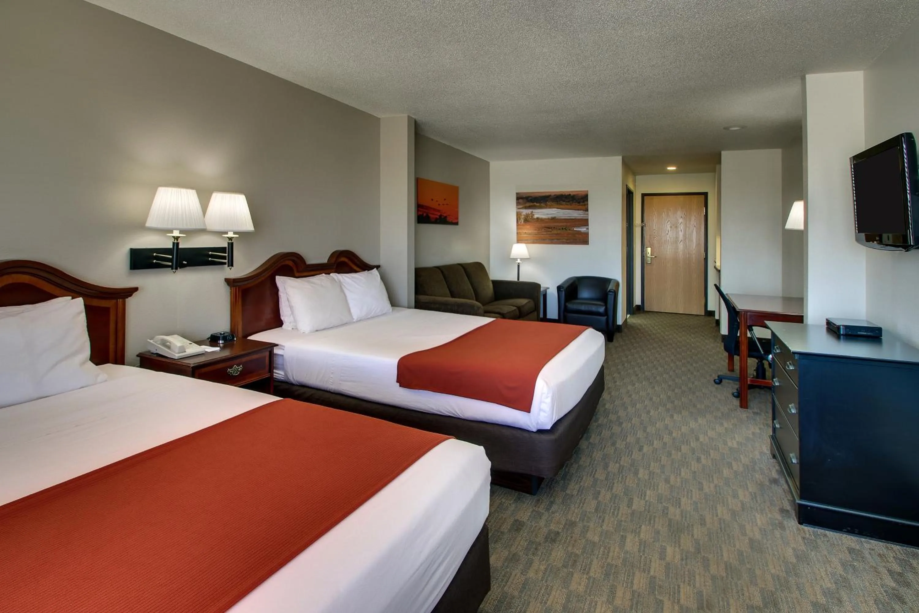 Bed in The Niobrara Lodge