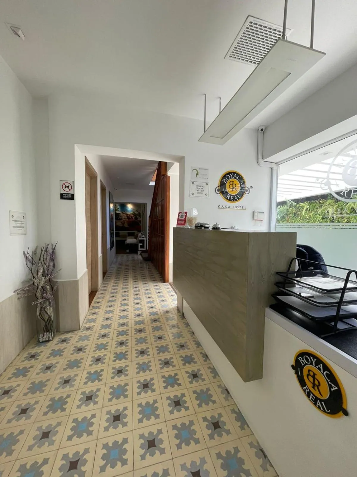 Lobby or reception in Casa Hotel Boyaca Real