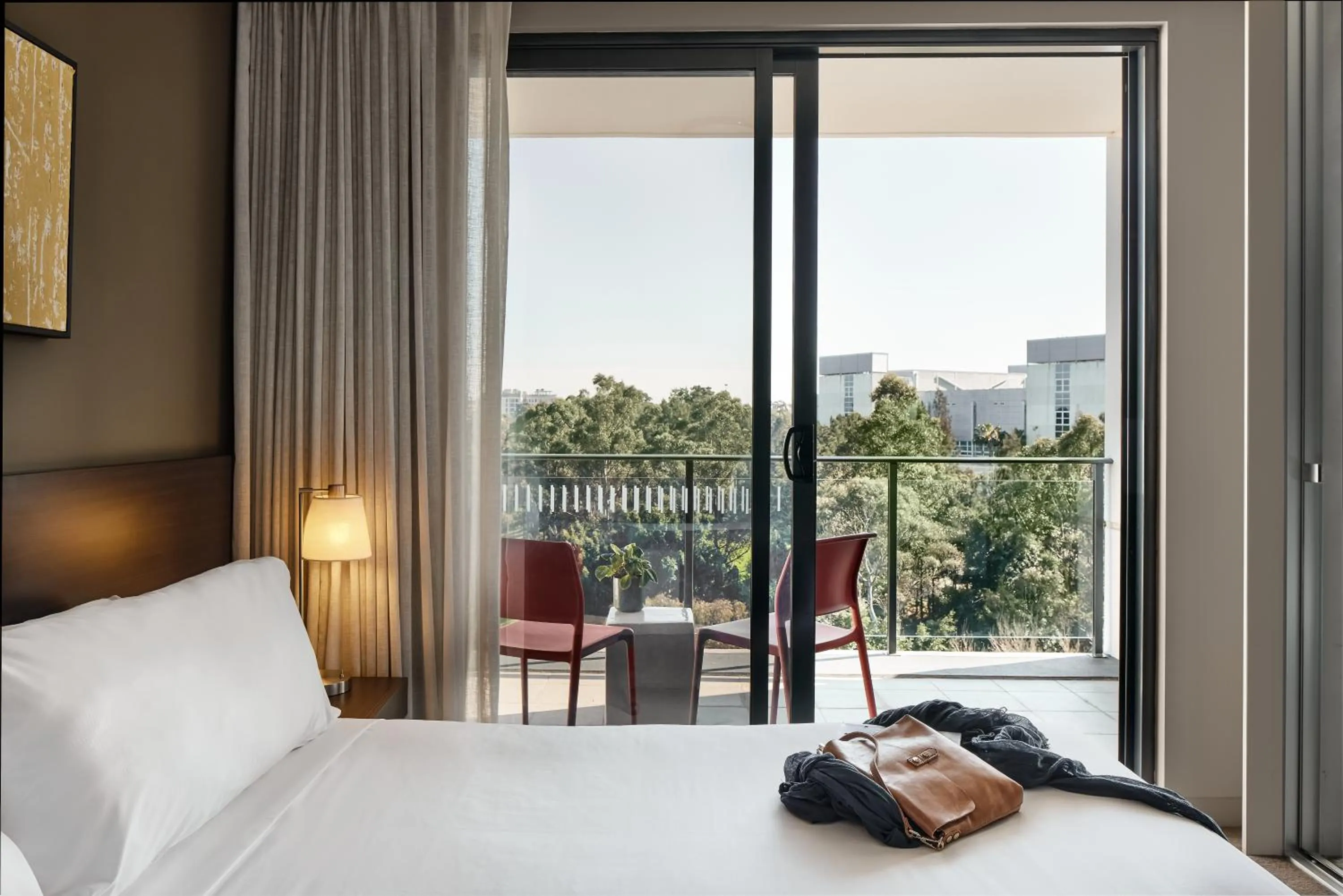 Balcony/Terrace, Bed in Punthill Norwest