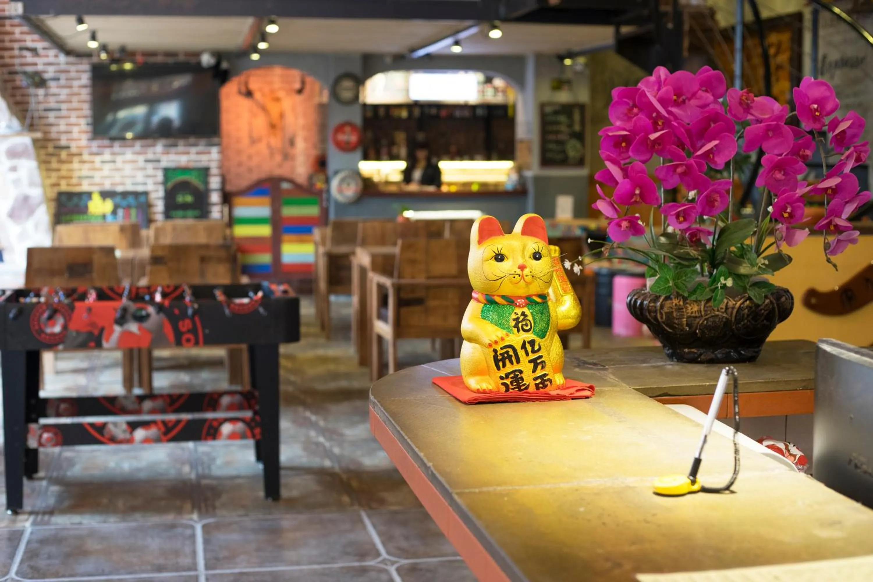 Decorative detail in Chengdu Dreams Travel International Youth Hostel