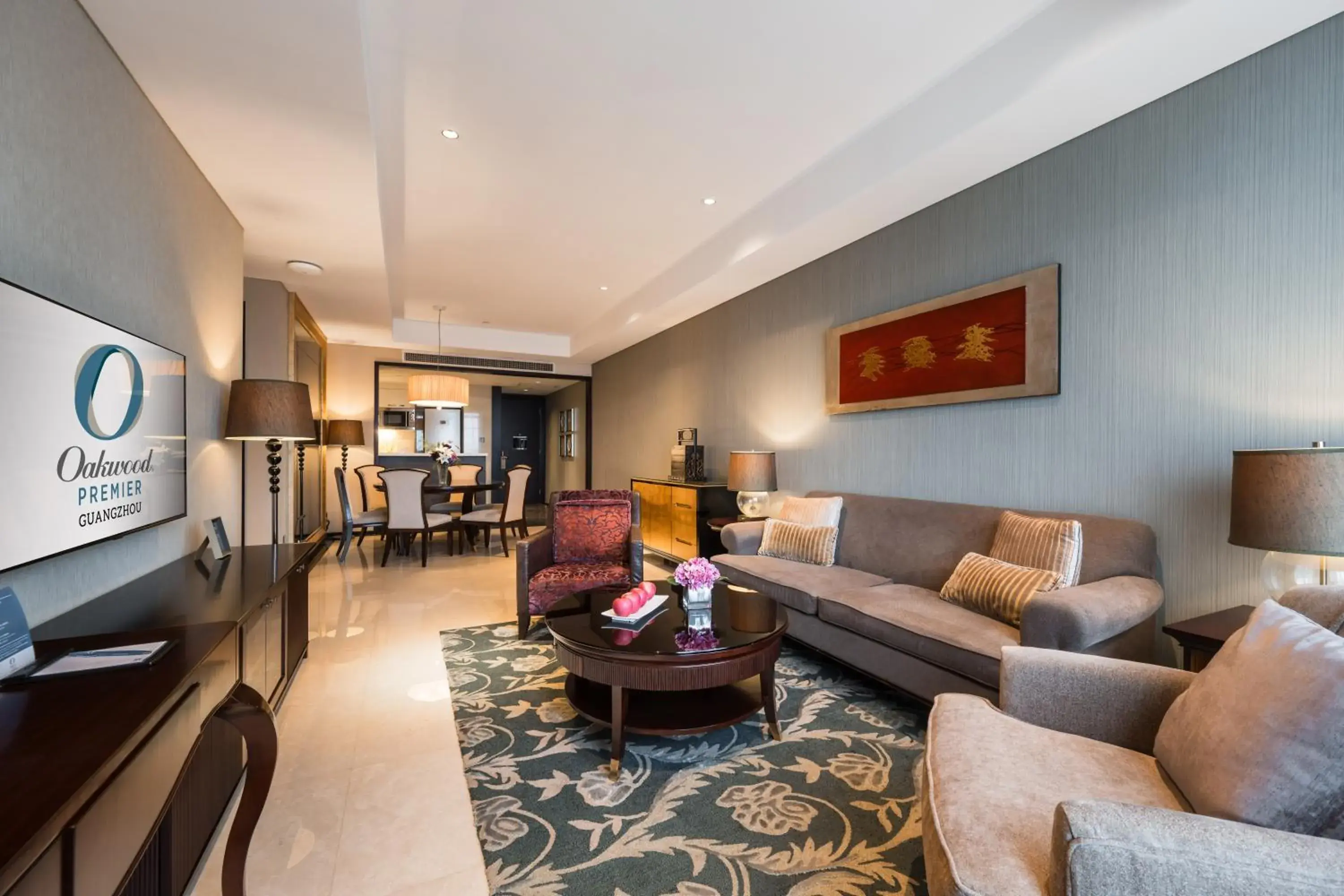 Living room in Oakwood Premier Guangzhou Living room in Oakwood Premier Guangzhou