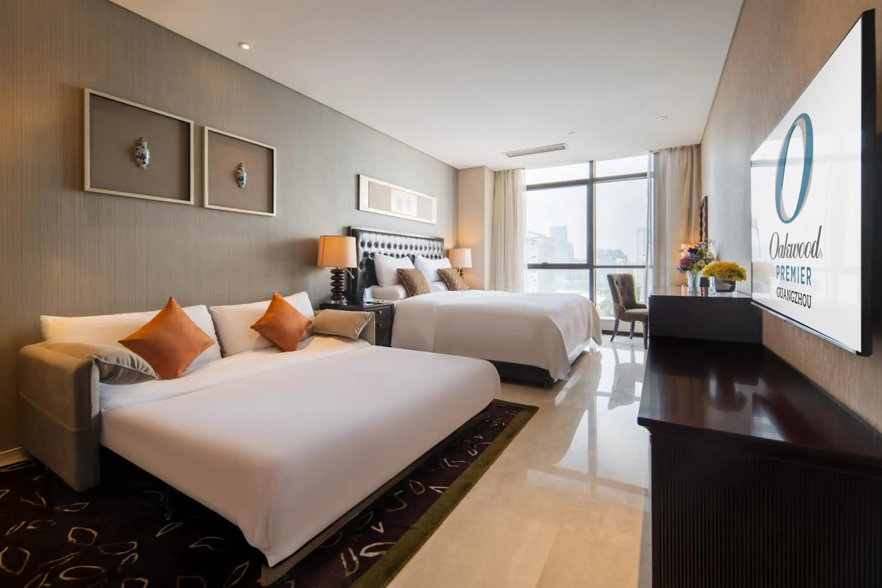 Bedroom, Bed in Oakwood Premier Guangzhou Bedroom, Bed in Oakwood Premier Guangzhou