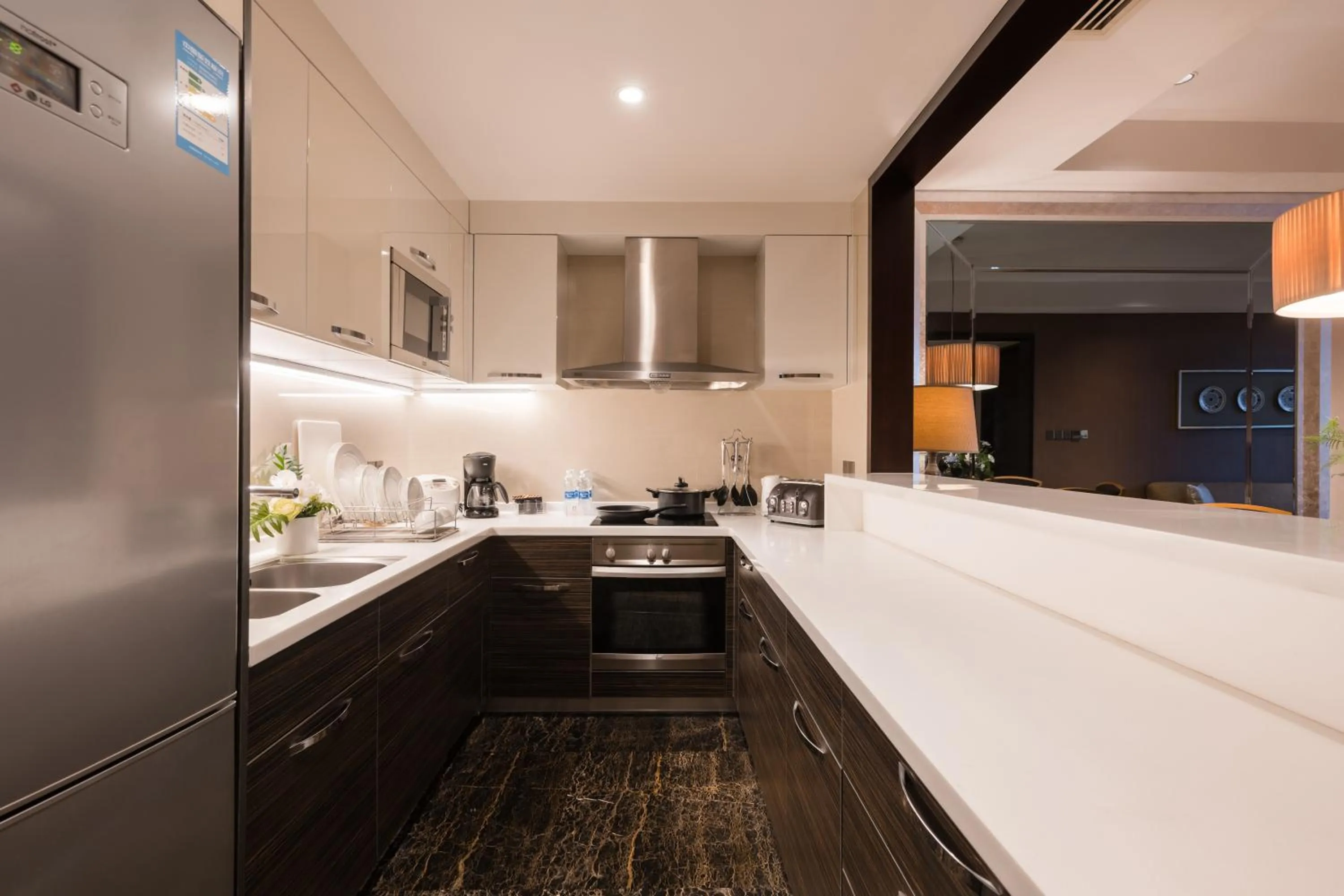 kitchen in Oakwood Premier Guangzhou