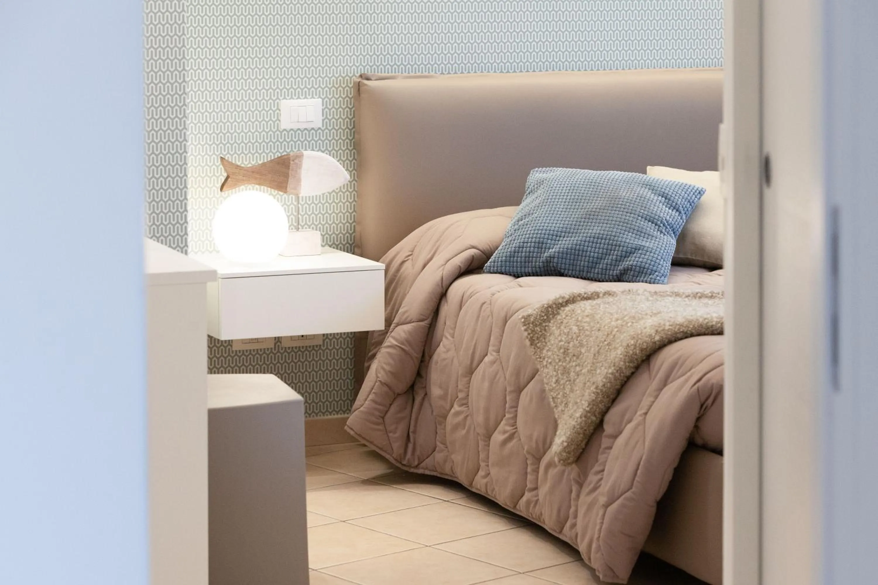 Decorative detail, Bed in Residenza Alma