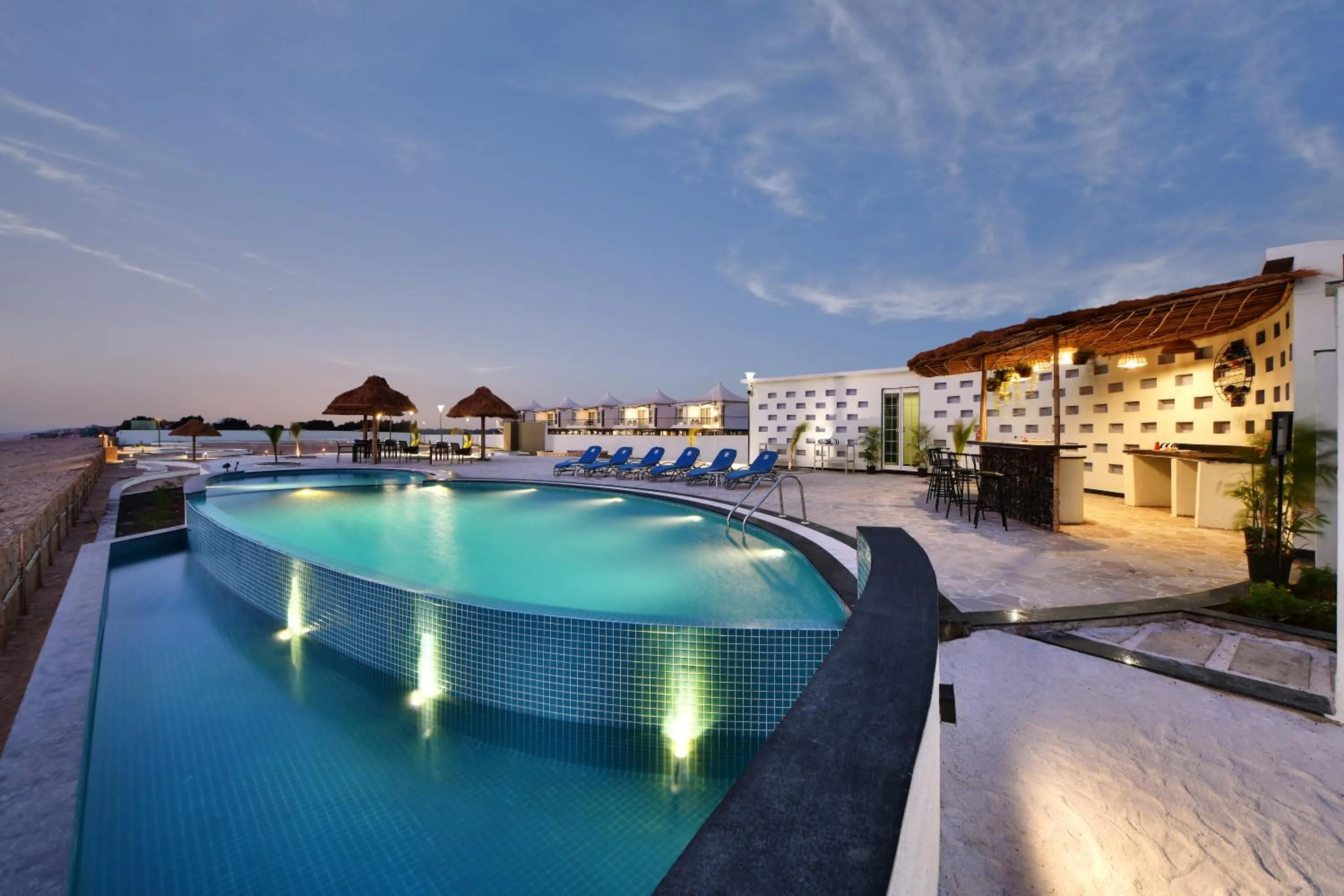 Swimming pool in The Fern Leo Beach Resort , Madhavpur