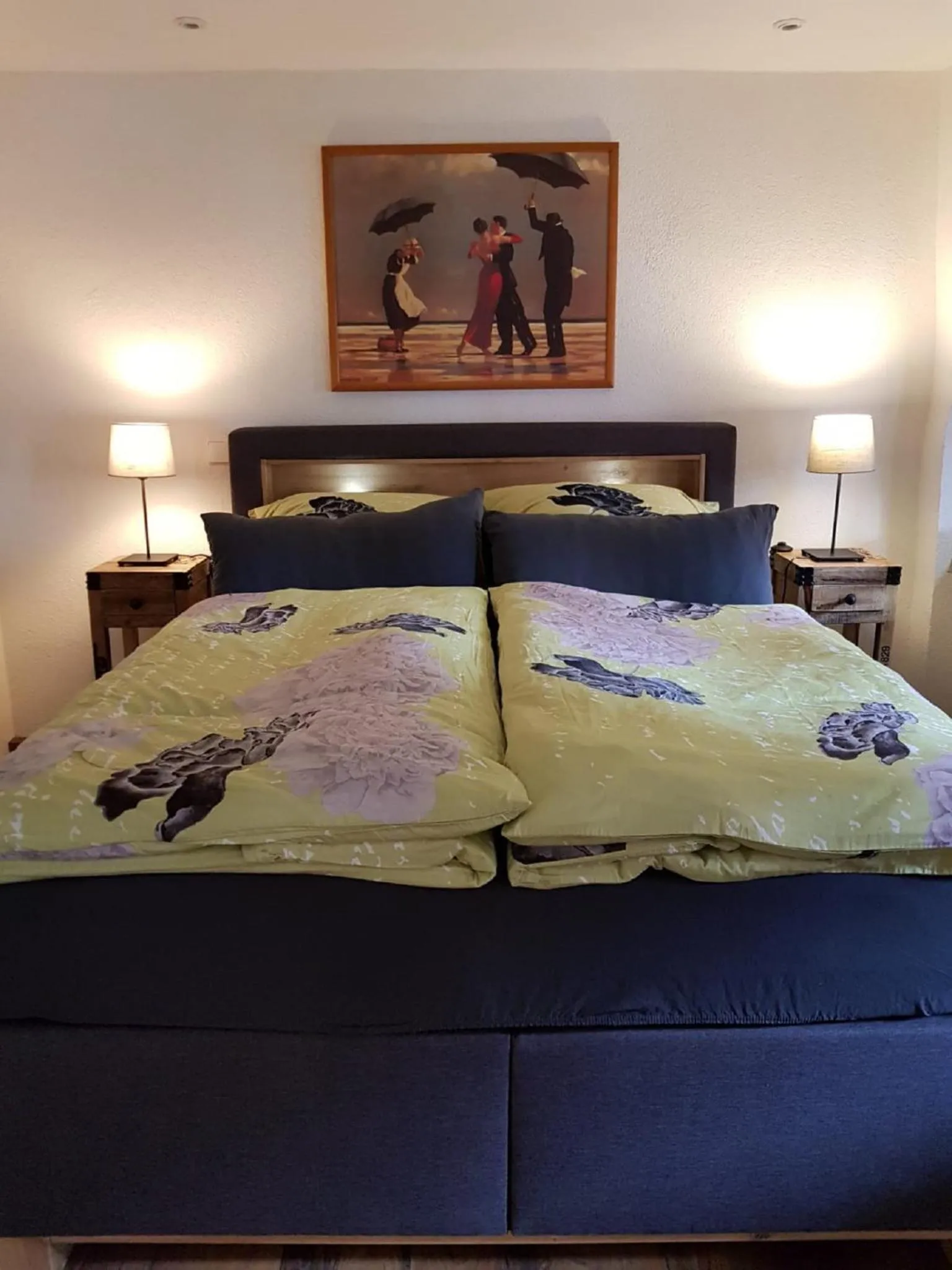 Bedroom, Bed in Lindes Ferienwohnung