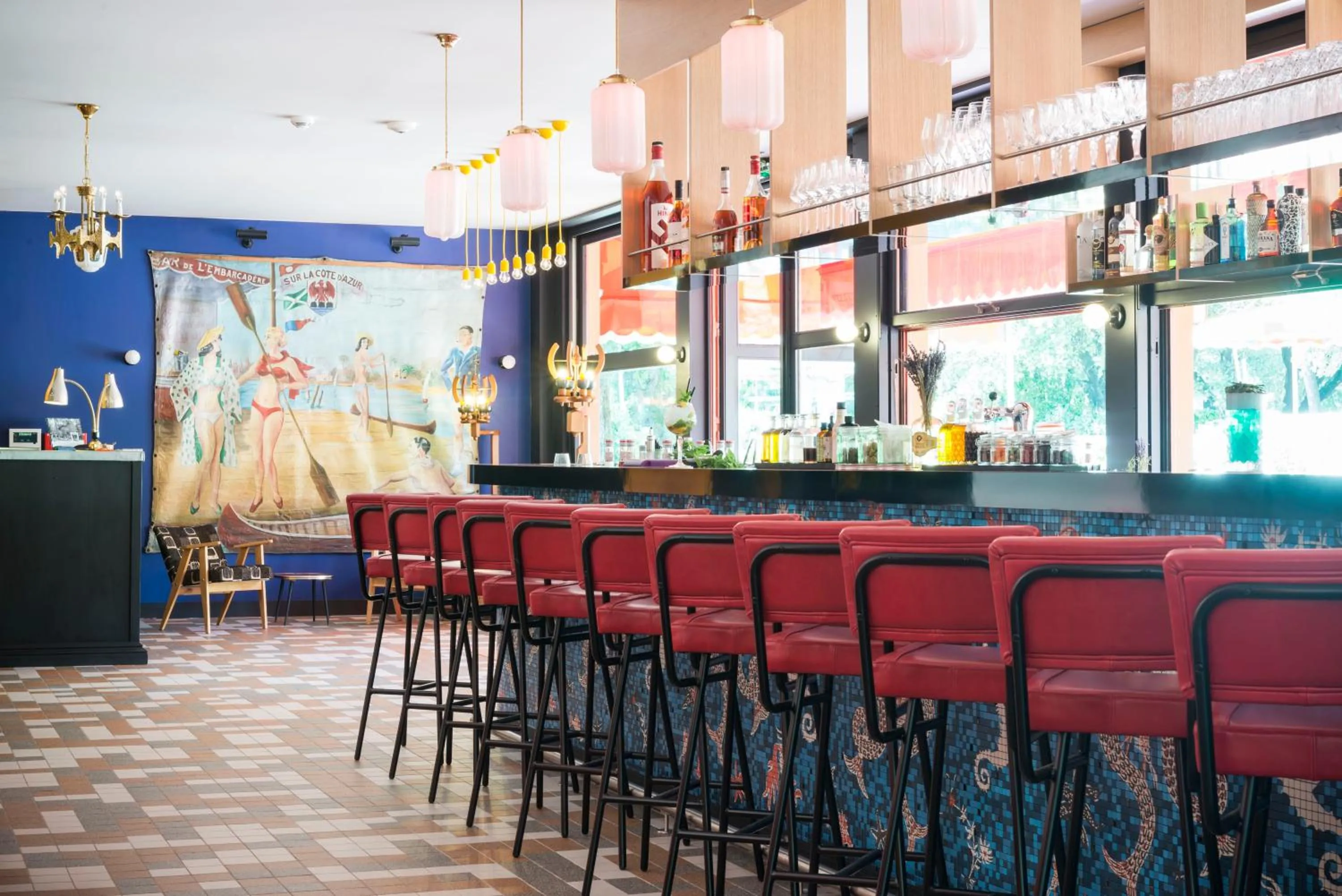 Lounge or bar in La Guitoune