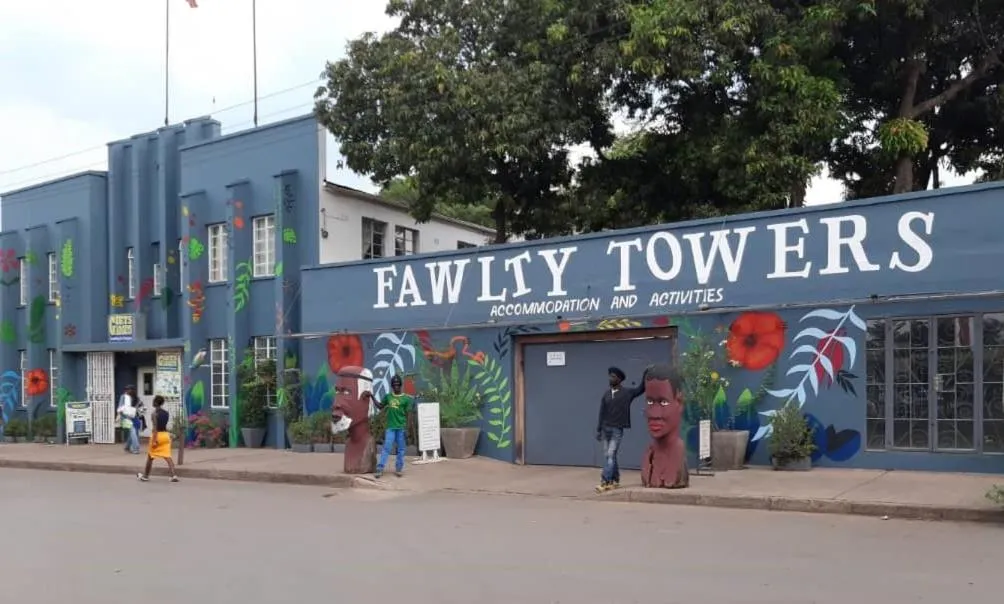 Property building in Fawlty Towers Accommodation & Activities