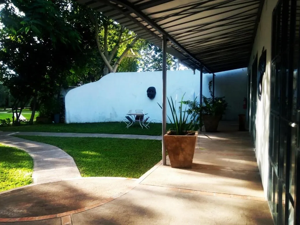 Patio in Fawlty Towers Accommodation & Activities