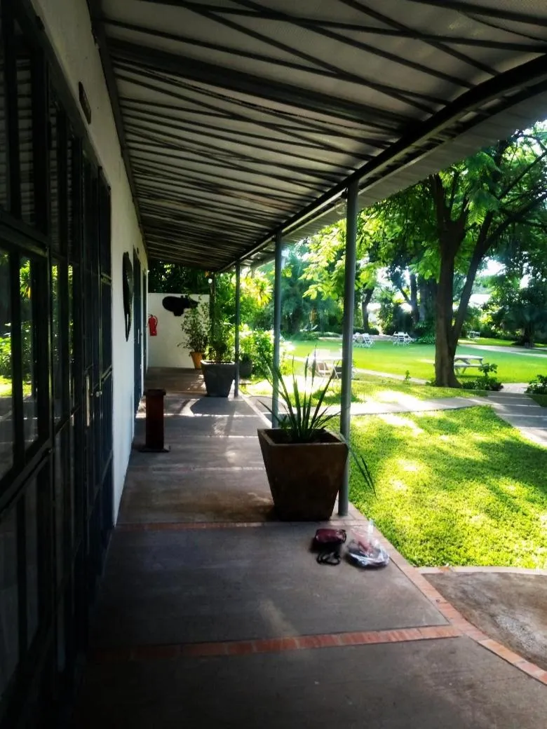 Patio in Fawlty Towers Accommodation & Activities