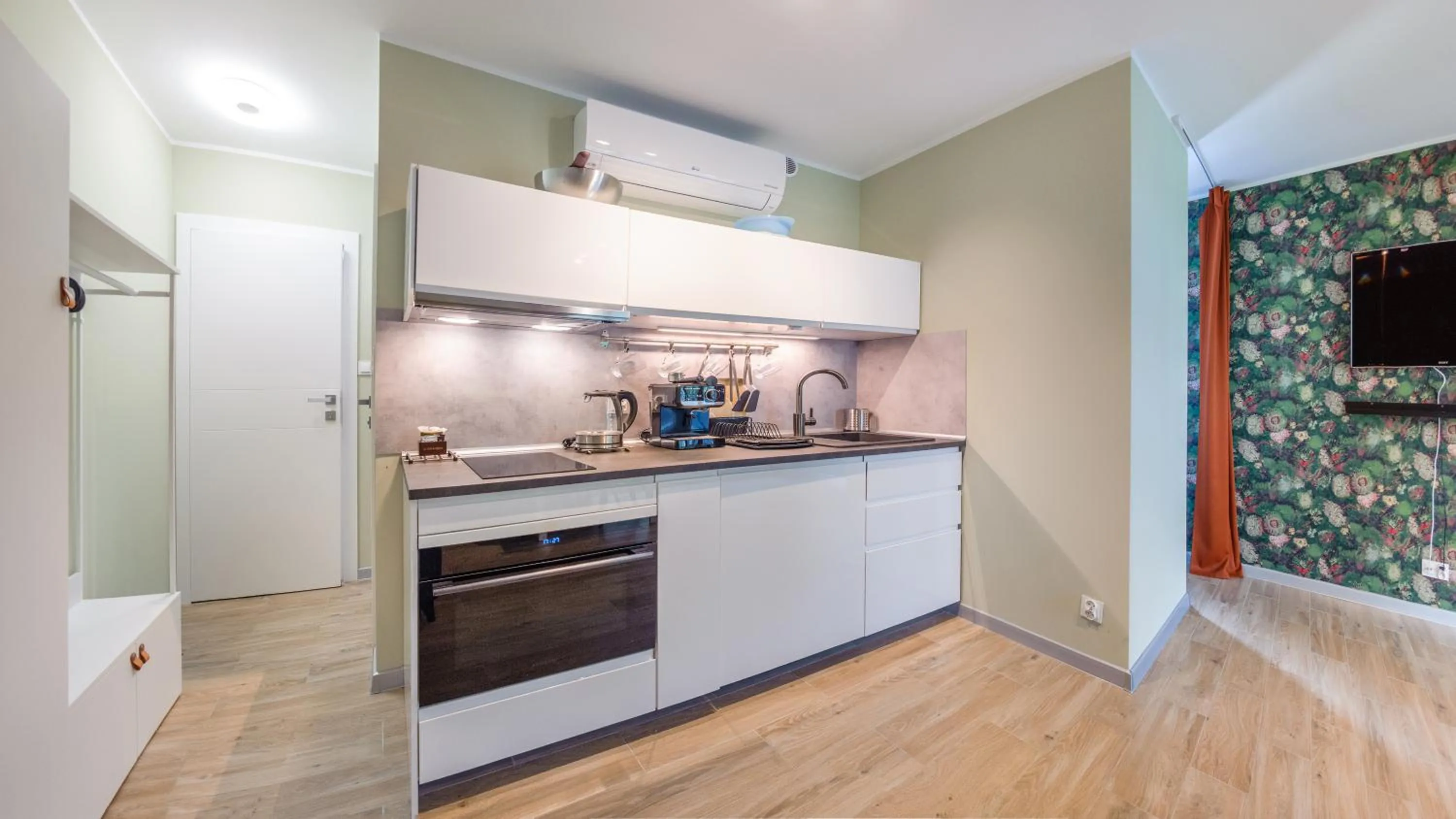Kitchen or kitchenette in Baltic Park Stegna, Sun & Snow