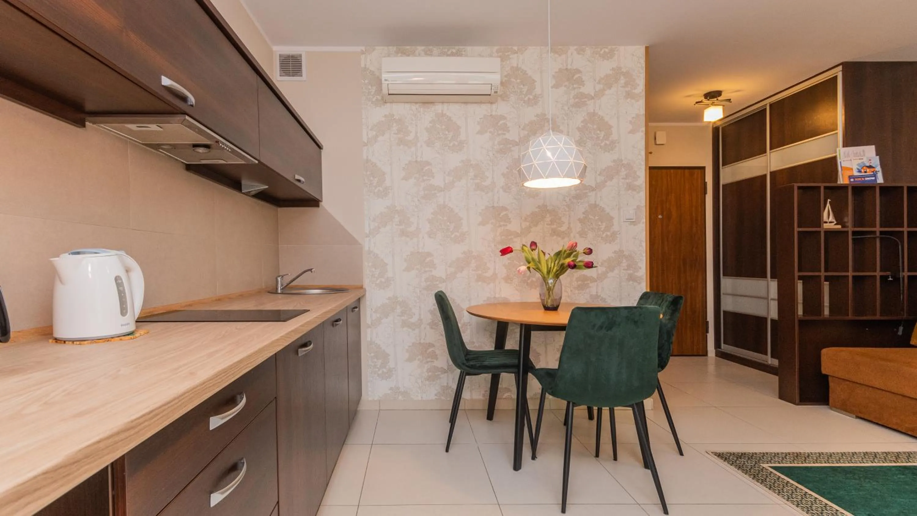 Kitchen or kitchenette in Baltic Park Stegna, Sun & Snow
