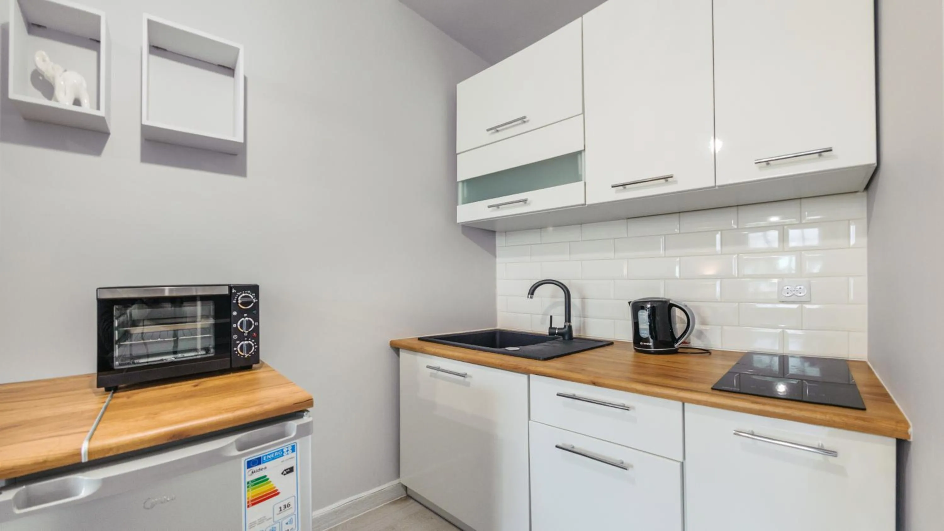 Kitchen or kitchenette in Baltic Park Stegna, Sun & Snow