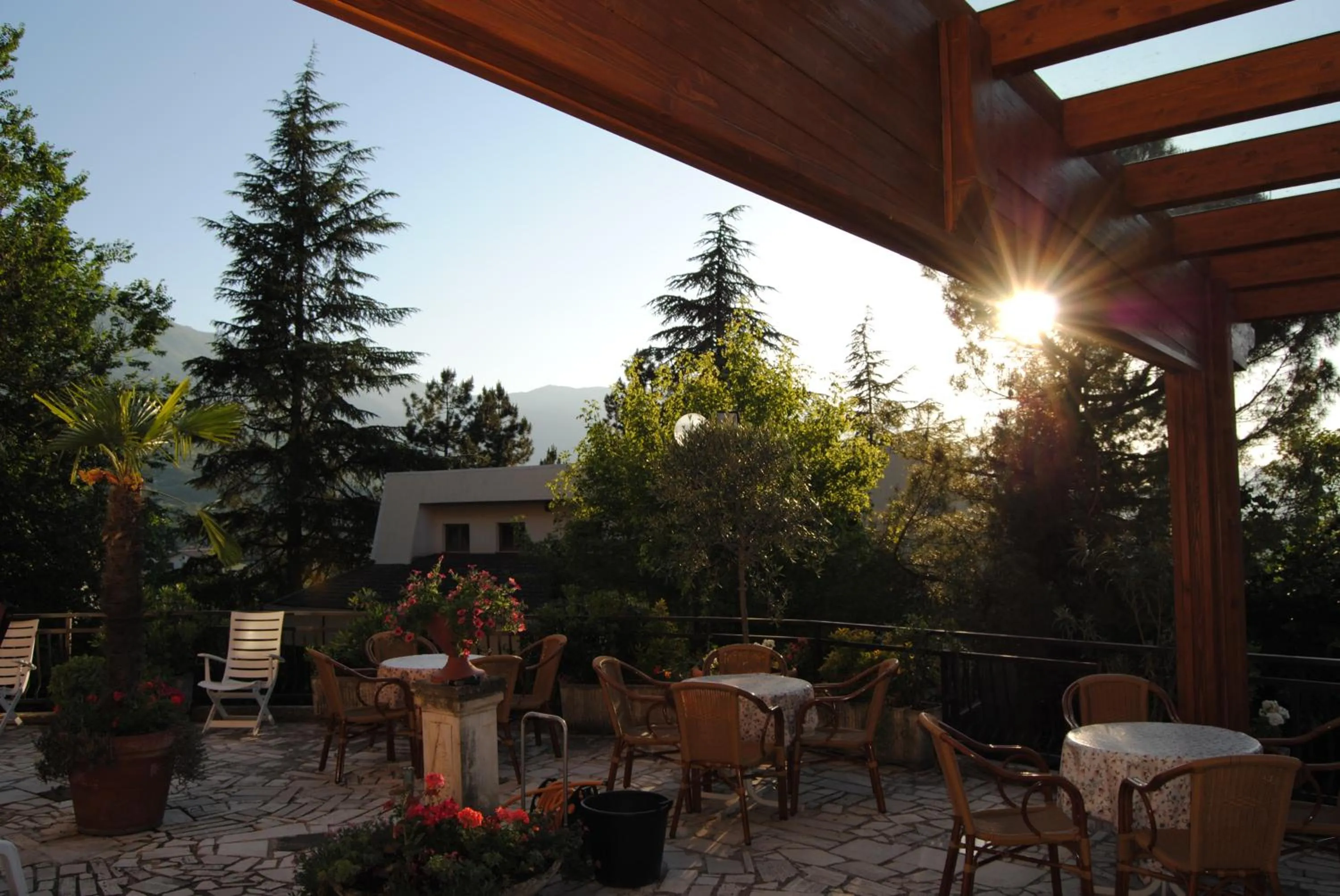 Patio in Hotel Cercone