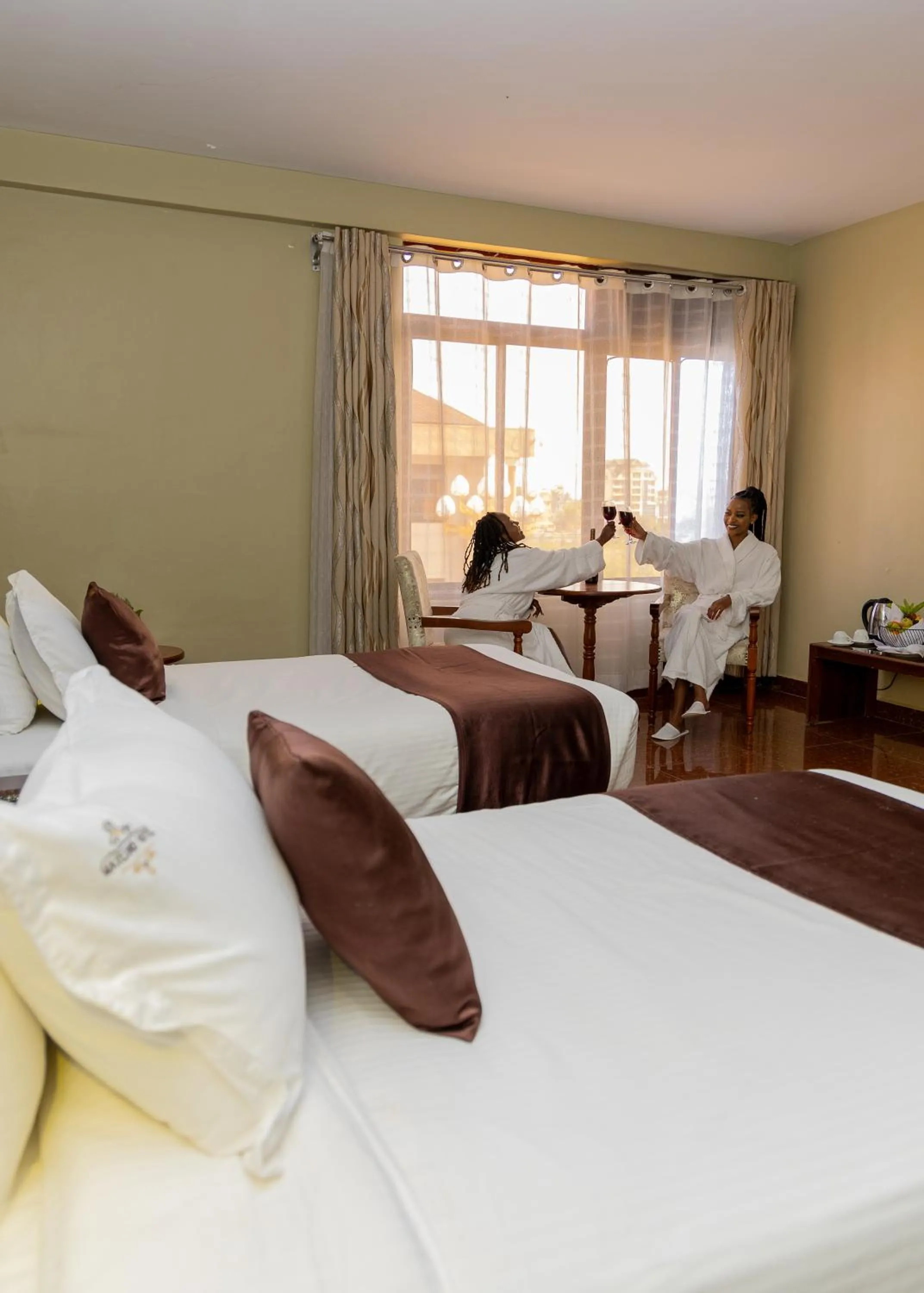 Bed in Maxland Hotel