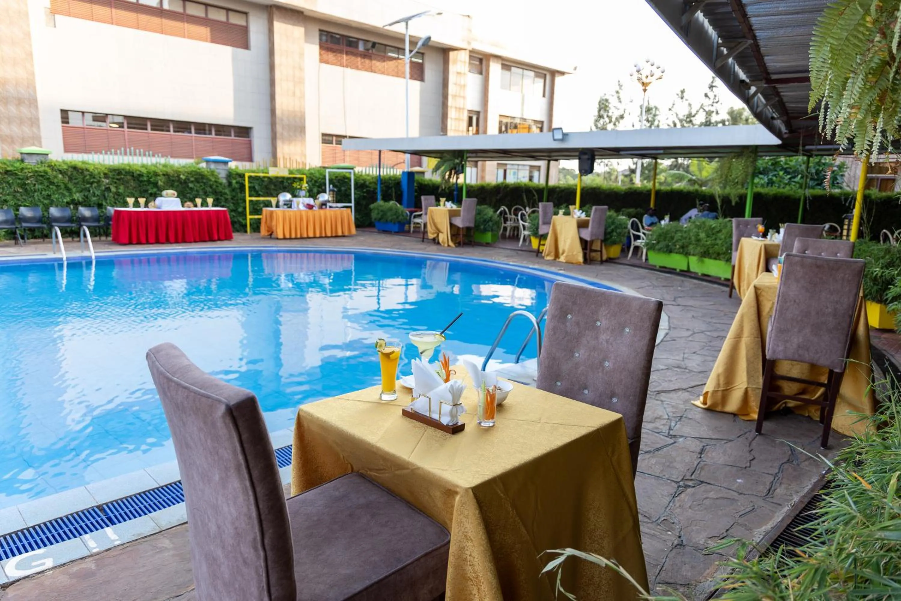 Pool view in Maxland Hotel