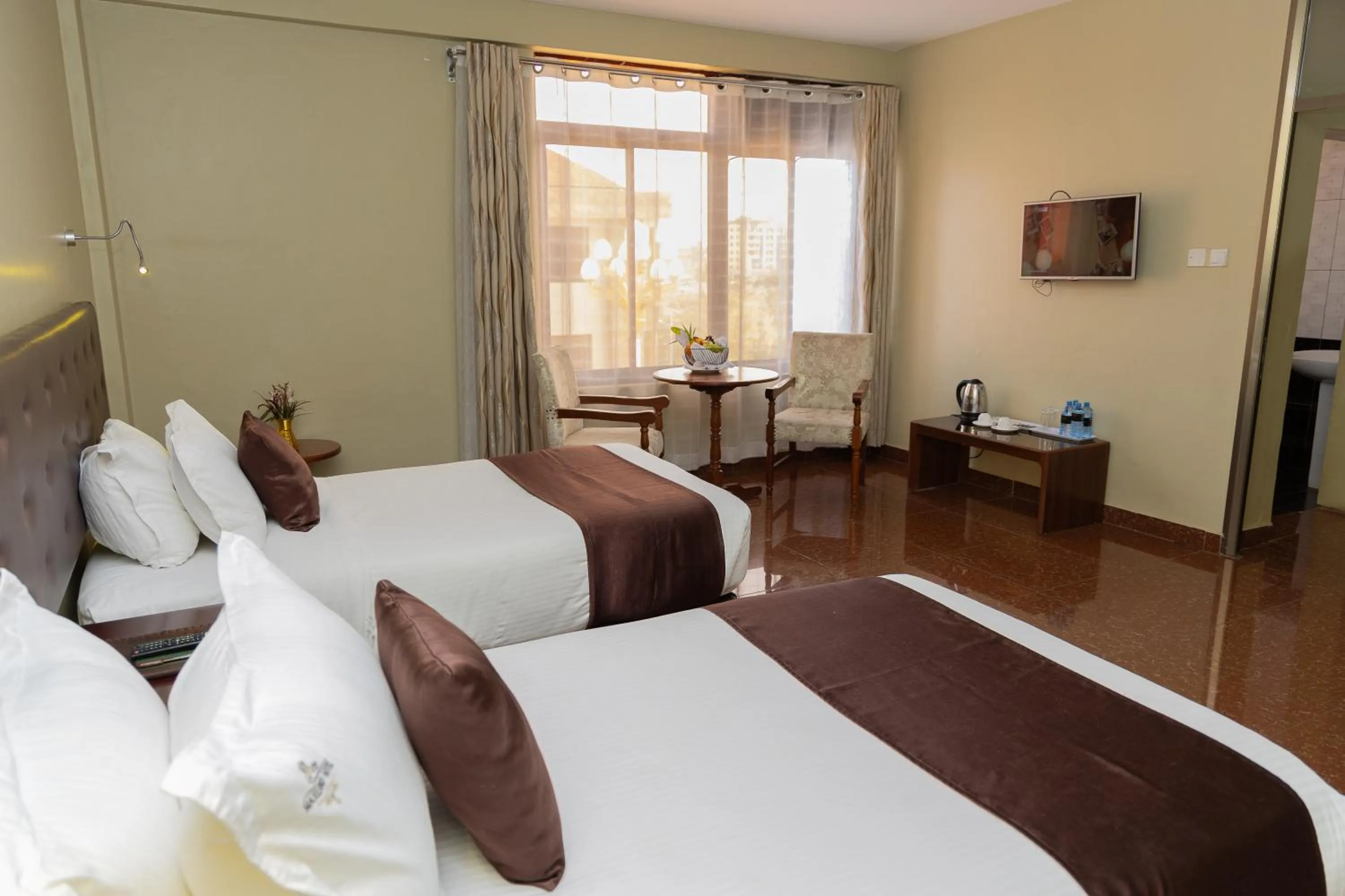 Bed in Maxland Hotel