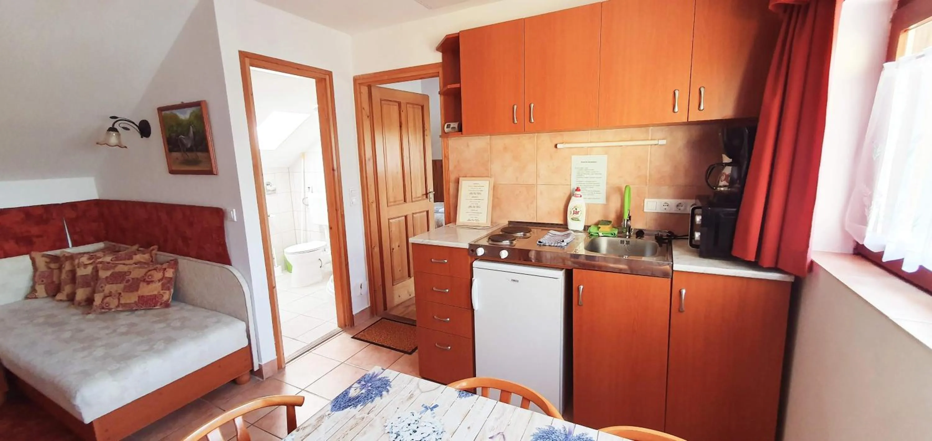 Coffee/tea facilities, Bed in Apart Júlia Villa