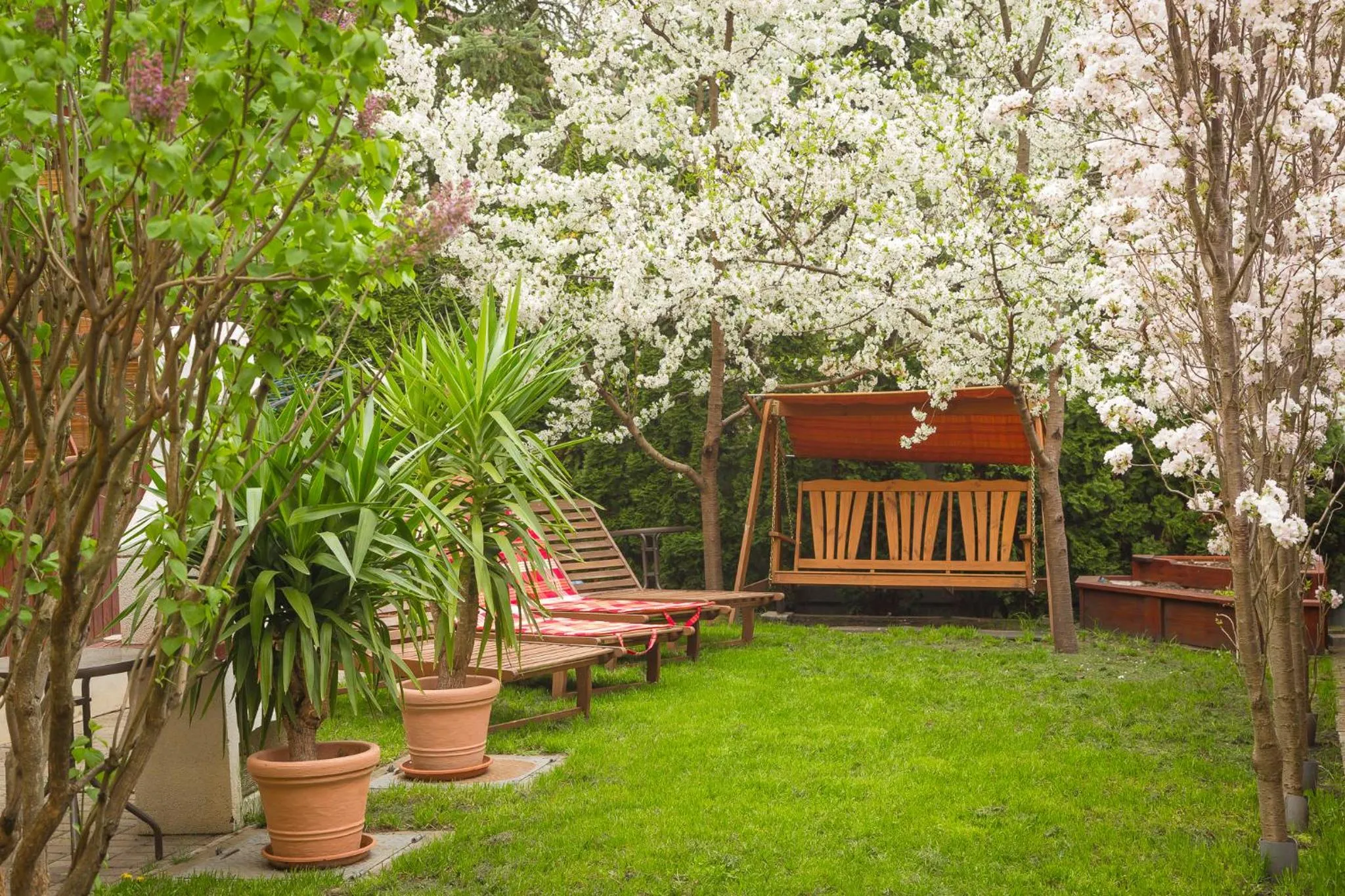 Garden in Apart Júlia Villa