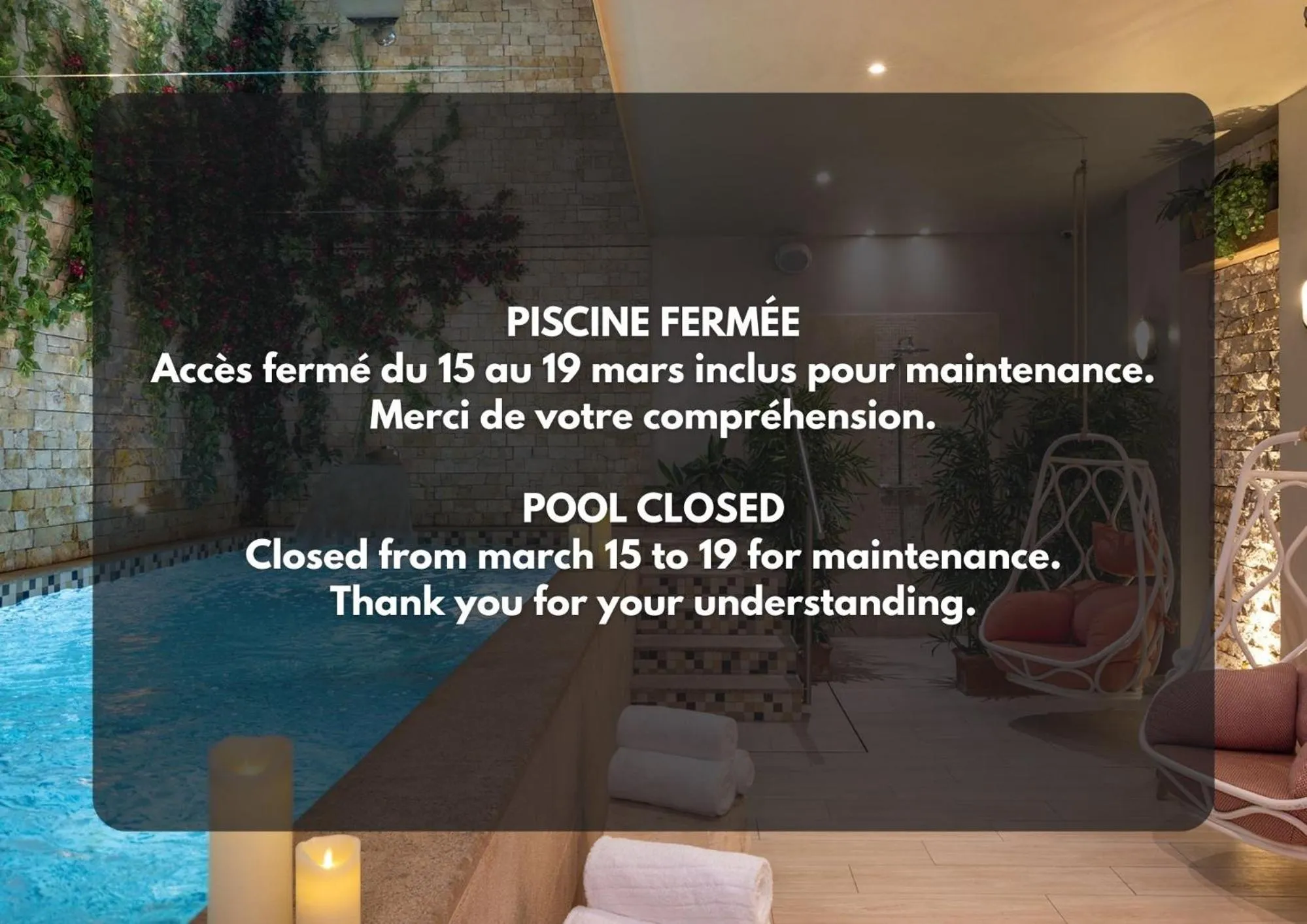 Swimming pool in Royal Madeleine Hotel & Spa