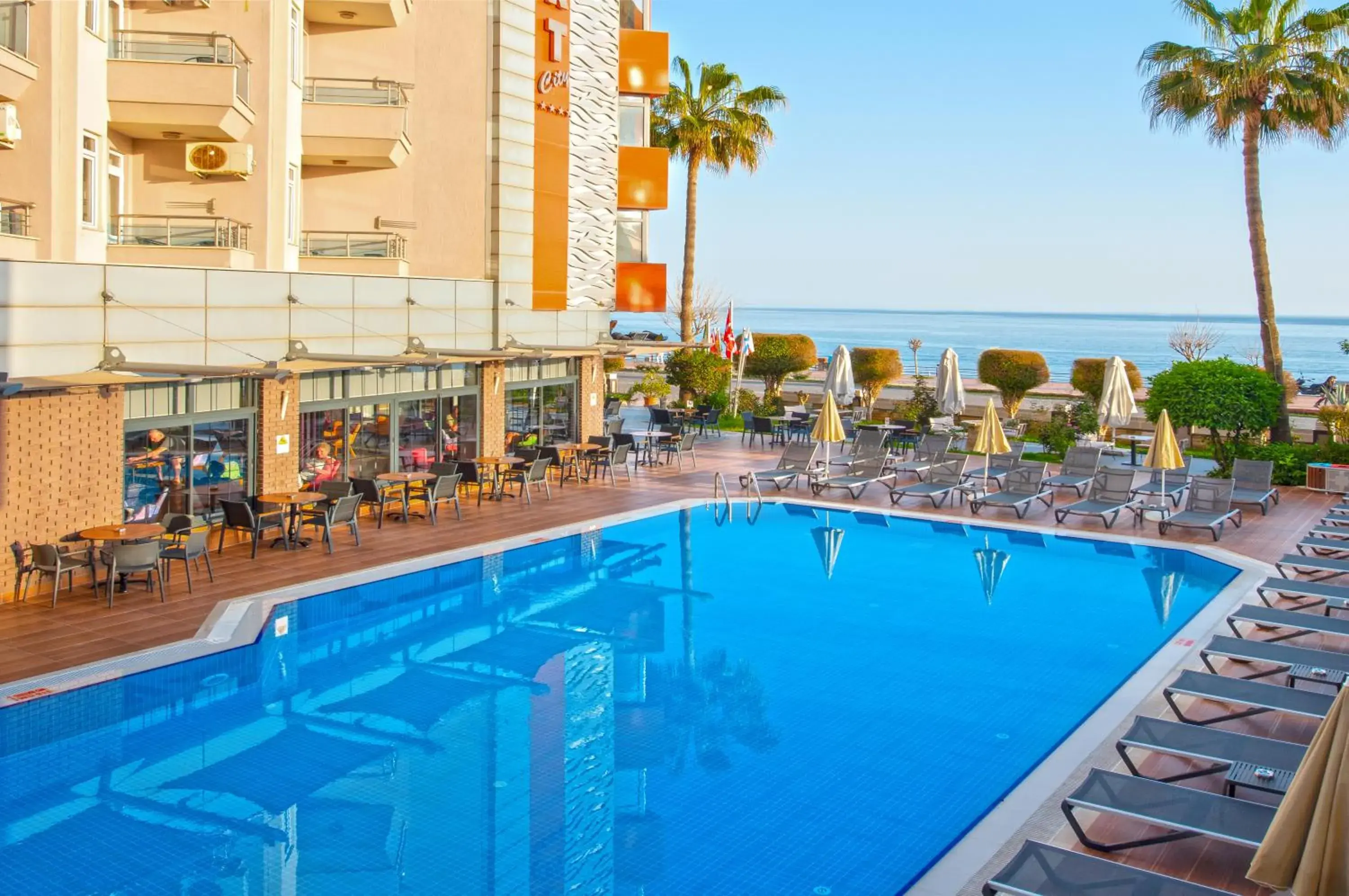 Pool view, Swimming Pool in Monart City Hotel - All Inclusive Plus
