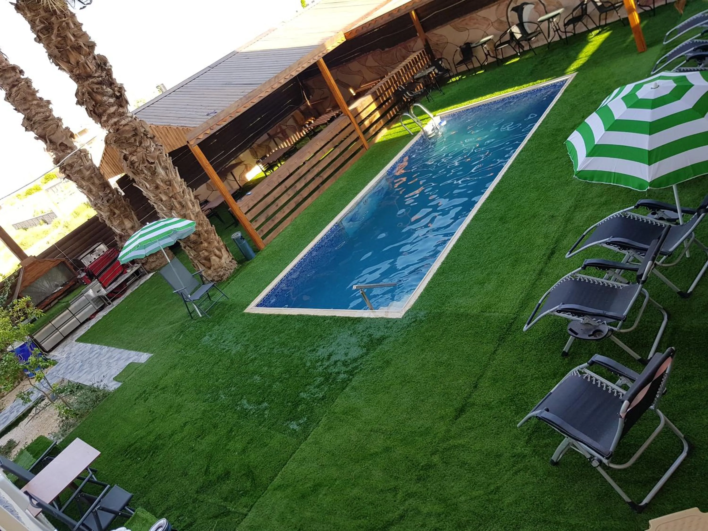 Pool view in Magtas Hotel