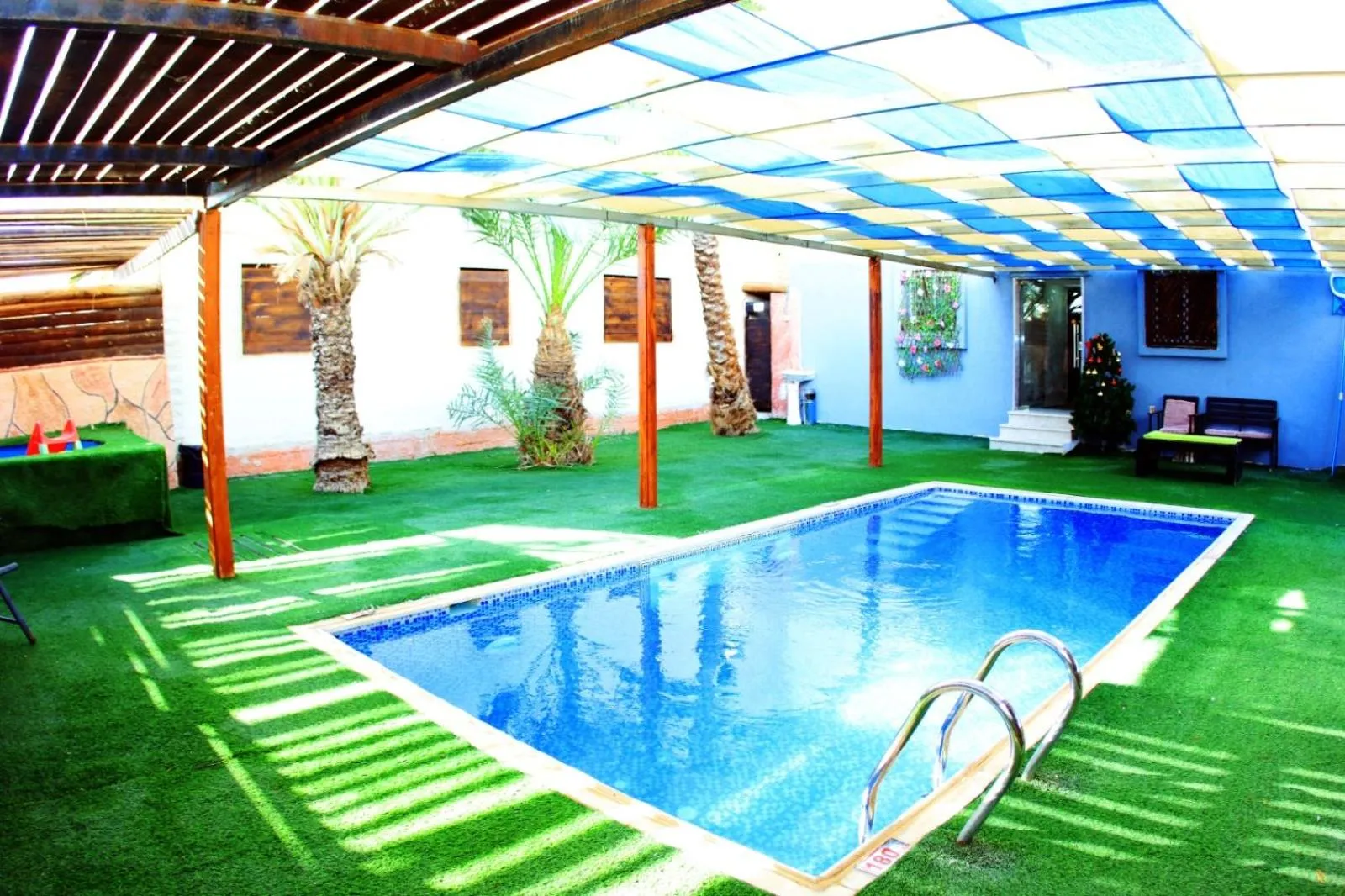 Pool view in Magtas Hotel
