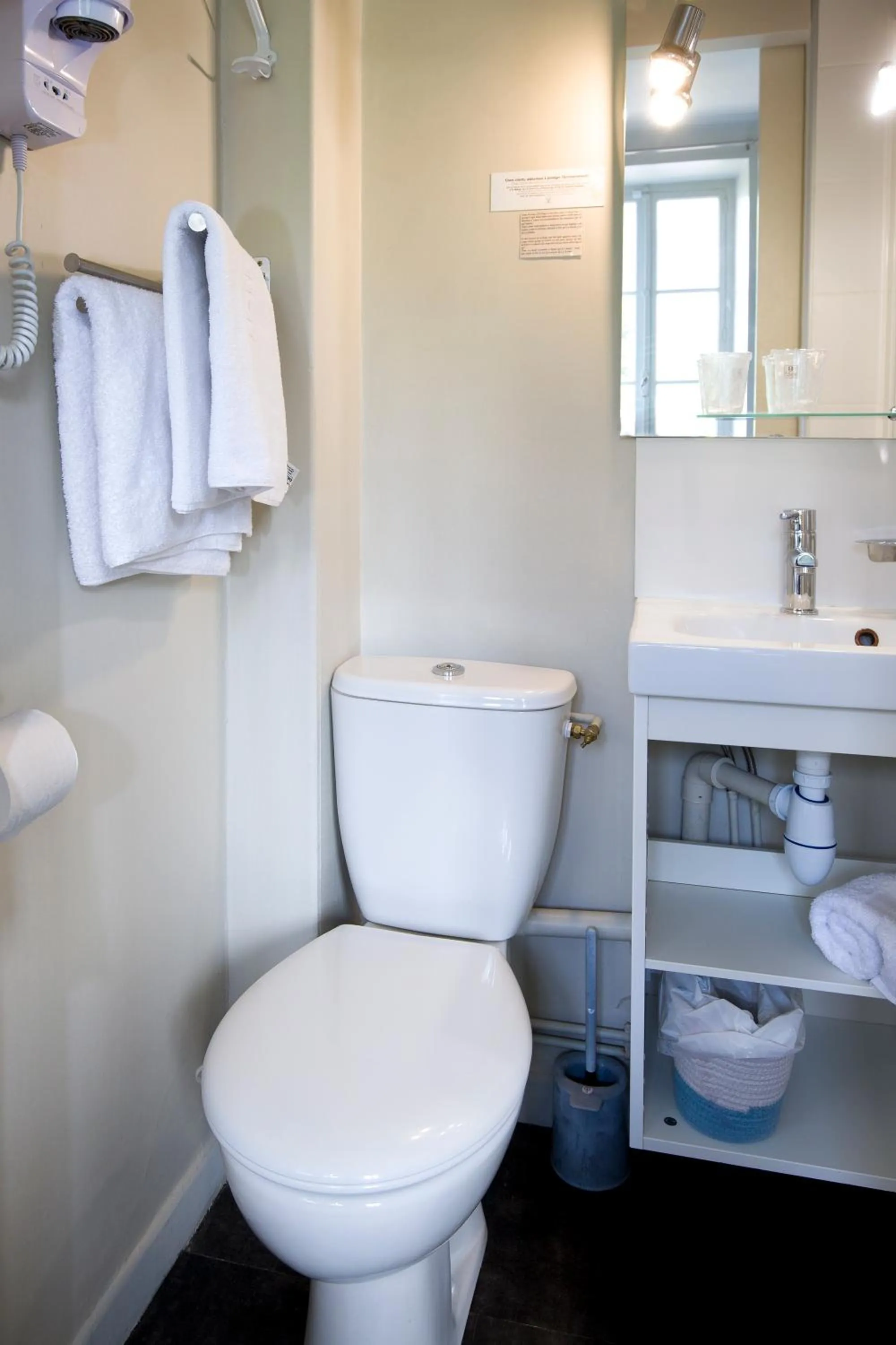 Toilet in Logis Hotel & Restaurant Le Carnot