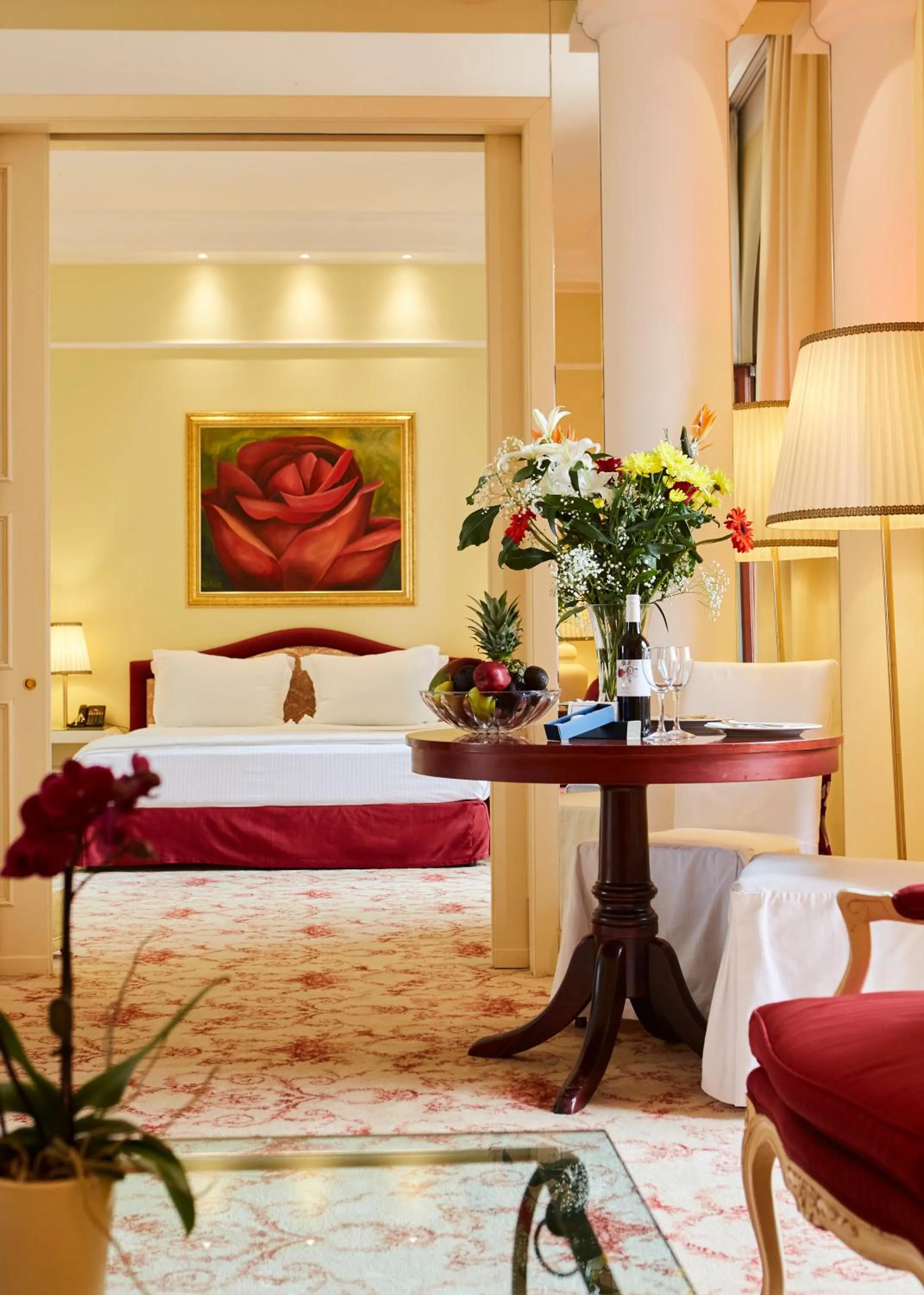 Bed in Grande Albergo Delle Rose