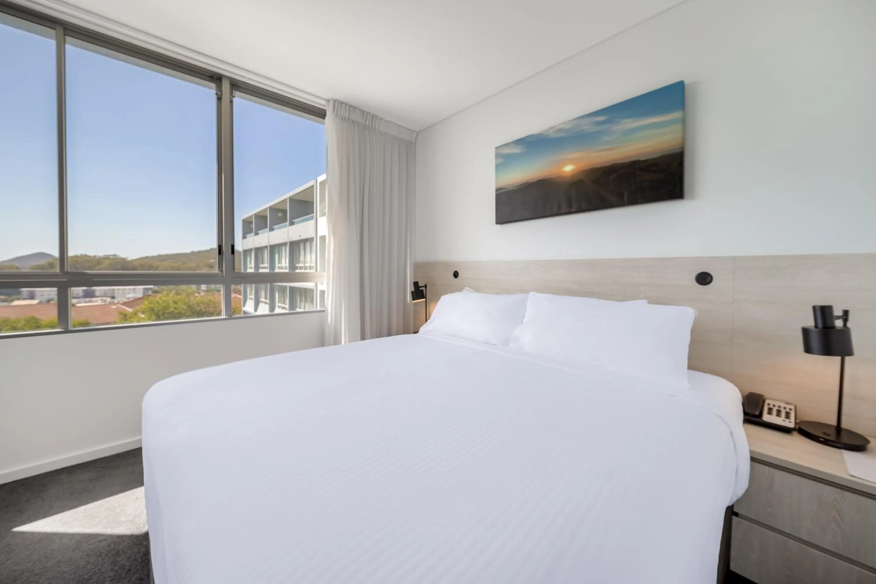 Bed in Oaks Nelson Bay Lure Suites