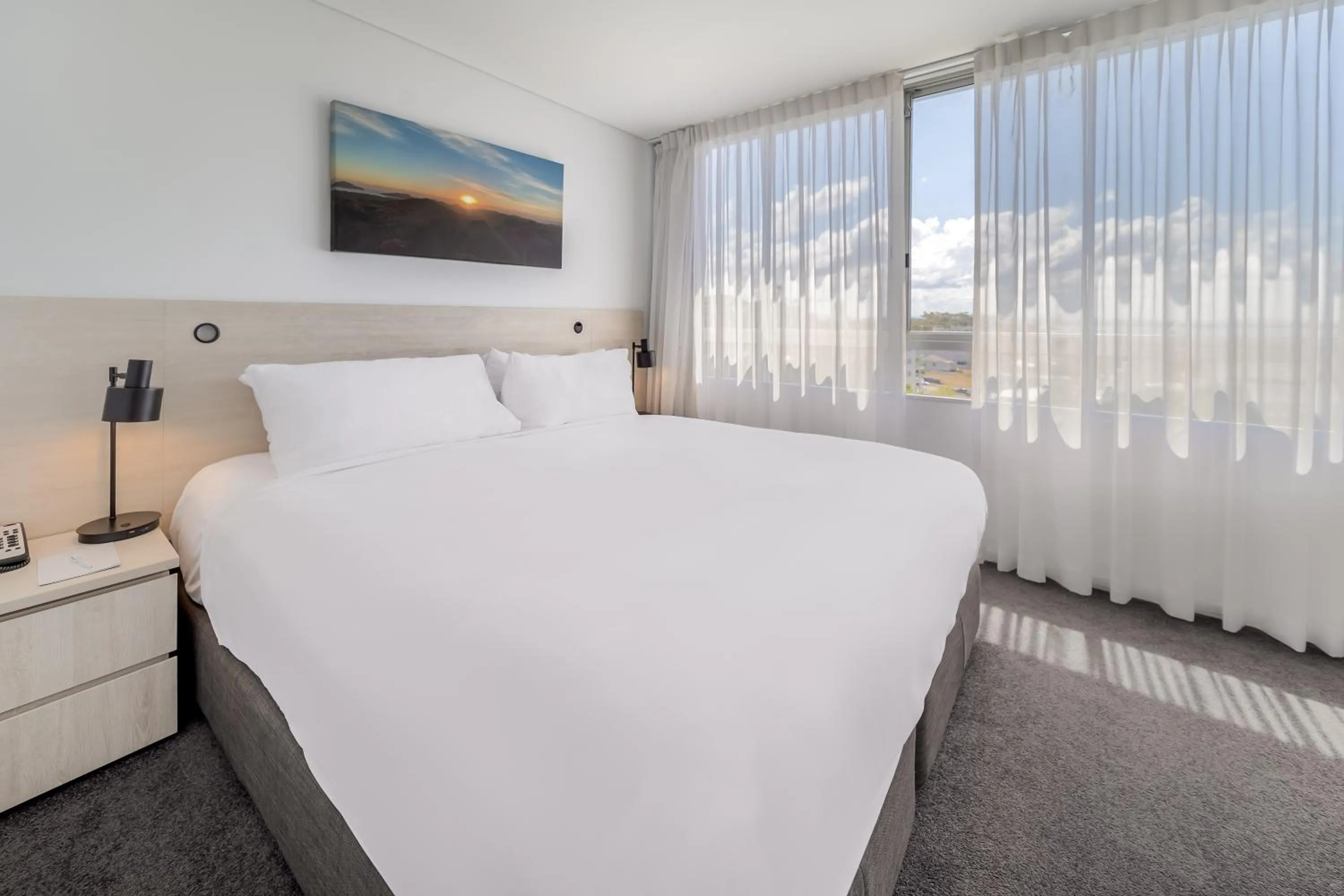 Bed in Oaks Nelson Bay Lure Suites