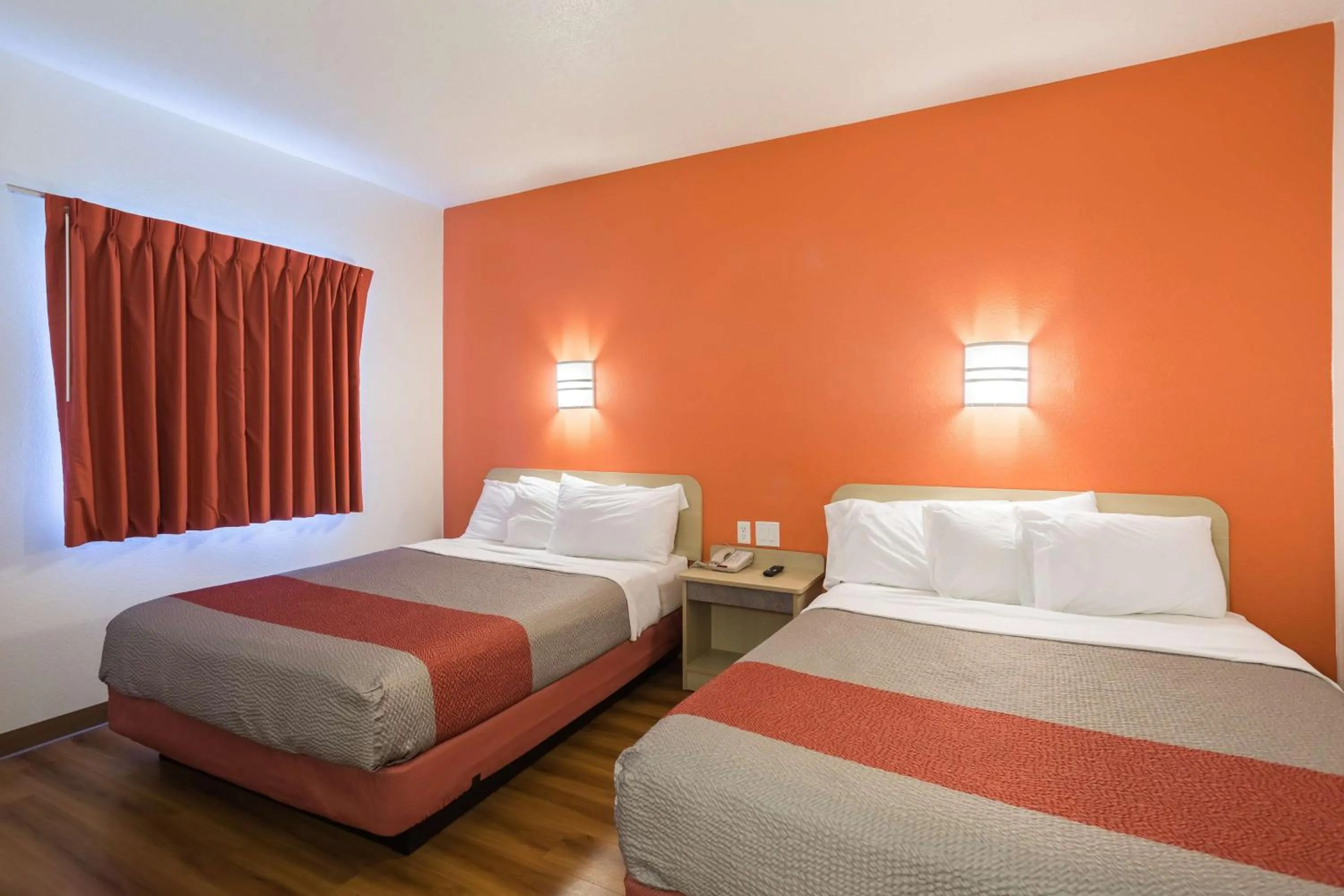 Photo of the whole room, Bed in Motel 6 Dale, Indiana Near Holiday World and Splashing safari#Central Time #I64 Highway