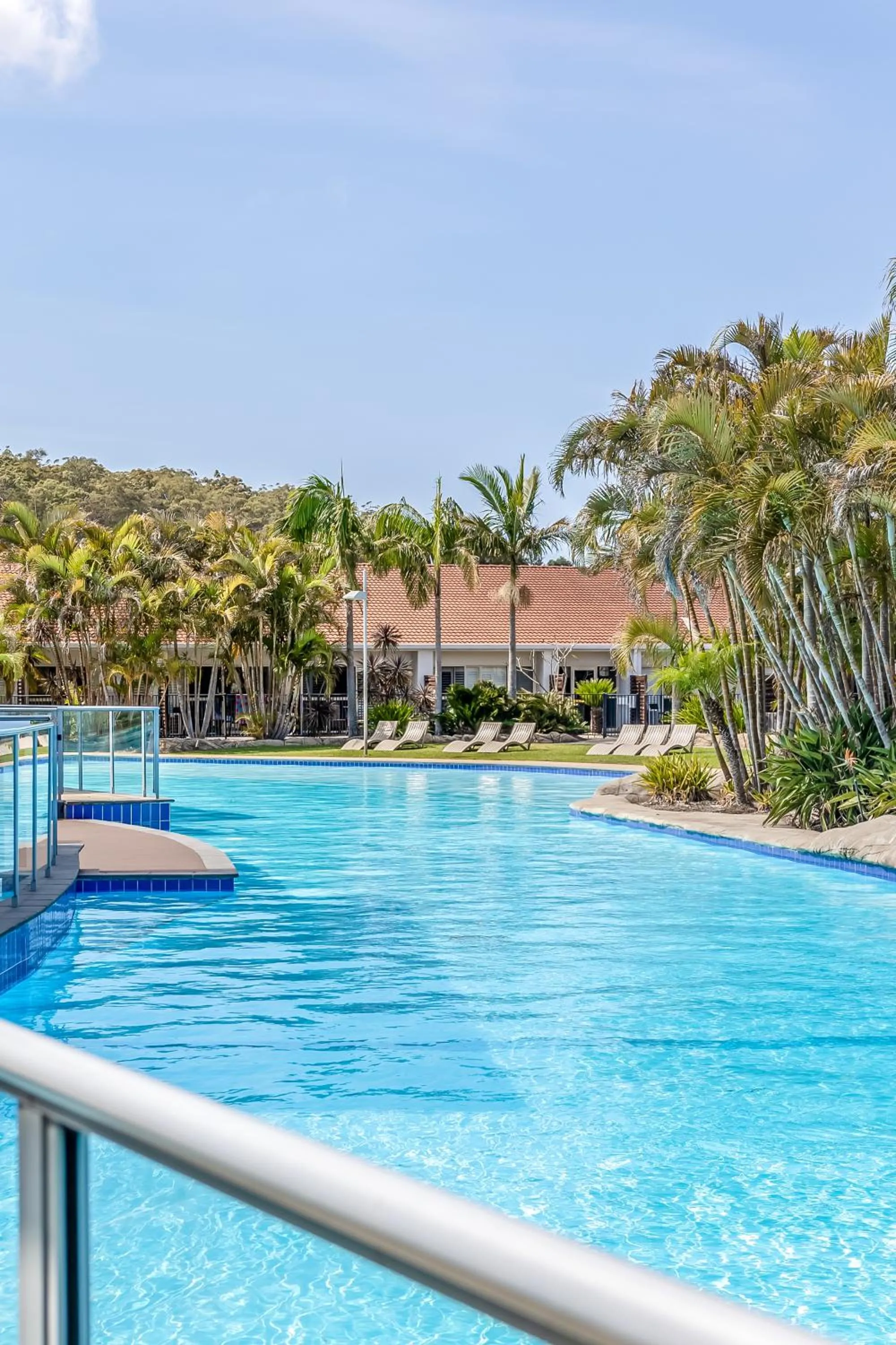 Pool view in Oaks Port Stephens Pacific Blue Resort