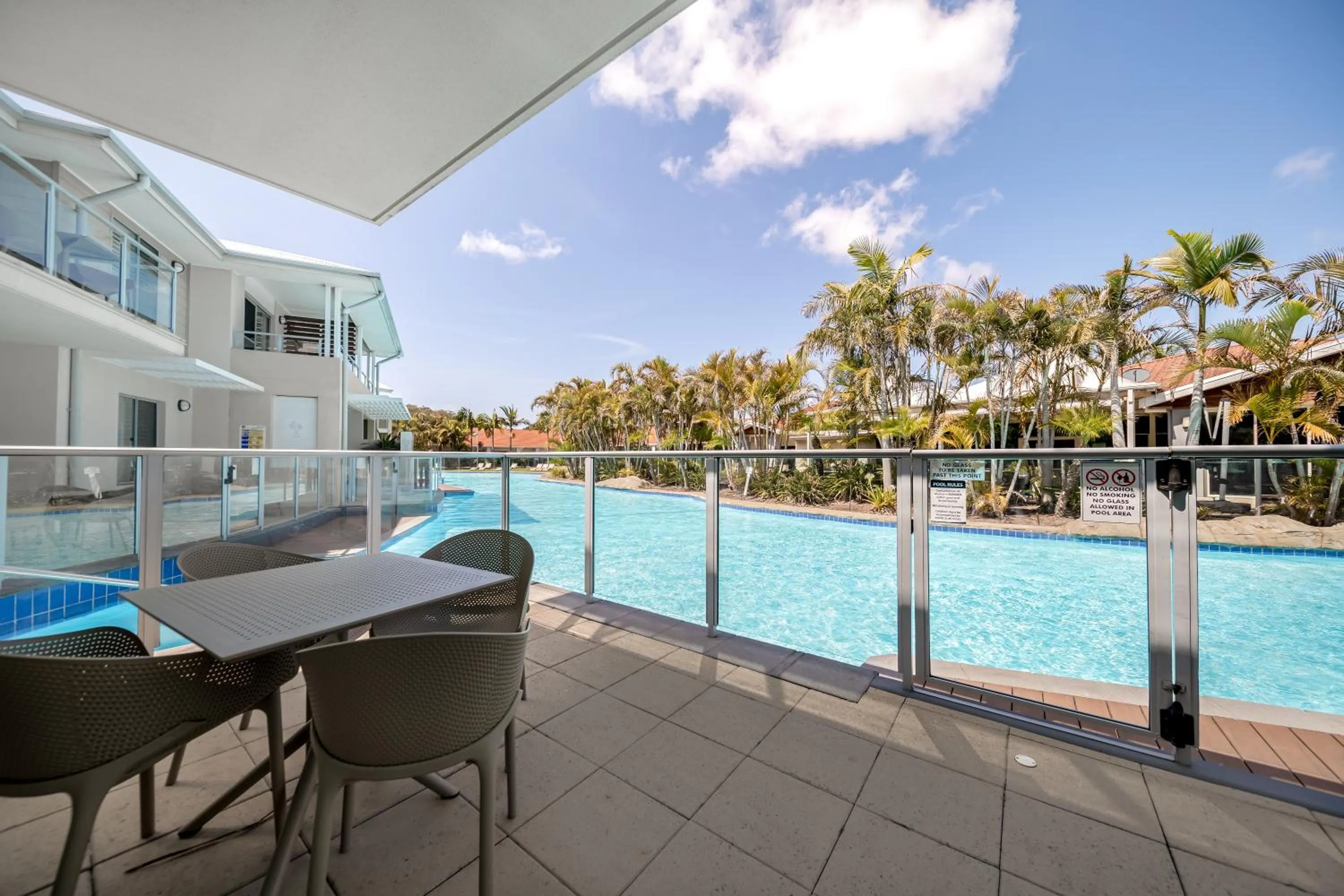 Pool view in Oaks Port Stephens Pacific Blue Resort
