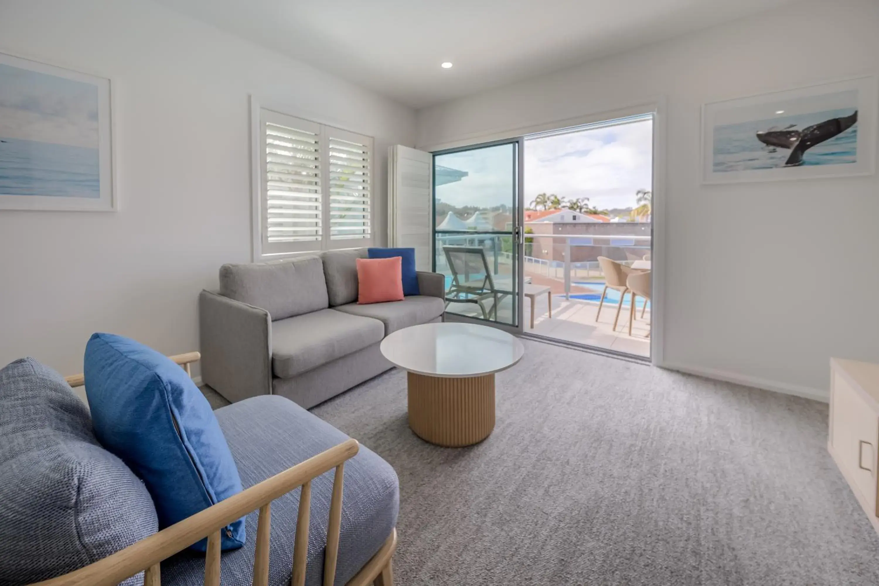 Living room in Oaks Port Stephens Pacific Blue Resort Living room in Oaks Port Stephens Pacific Blue Resort