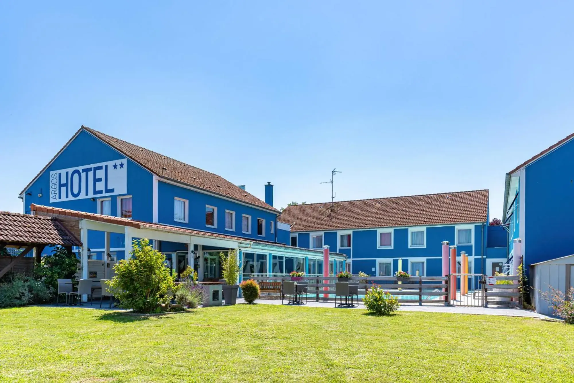 Property building in Hotel Restaurant Argos, Strasbourg Nord Property building in Hotel Restaurant Argos, Strasbourg Nord