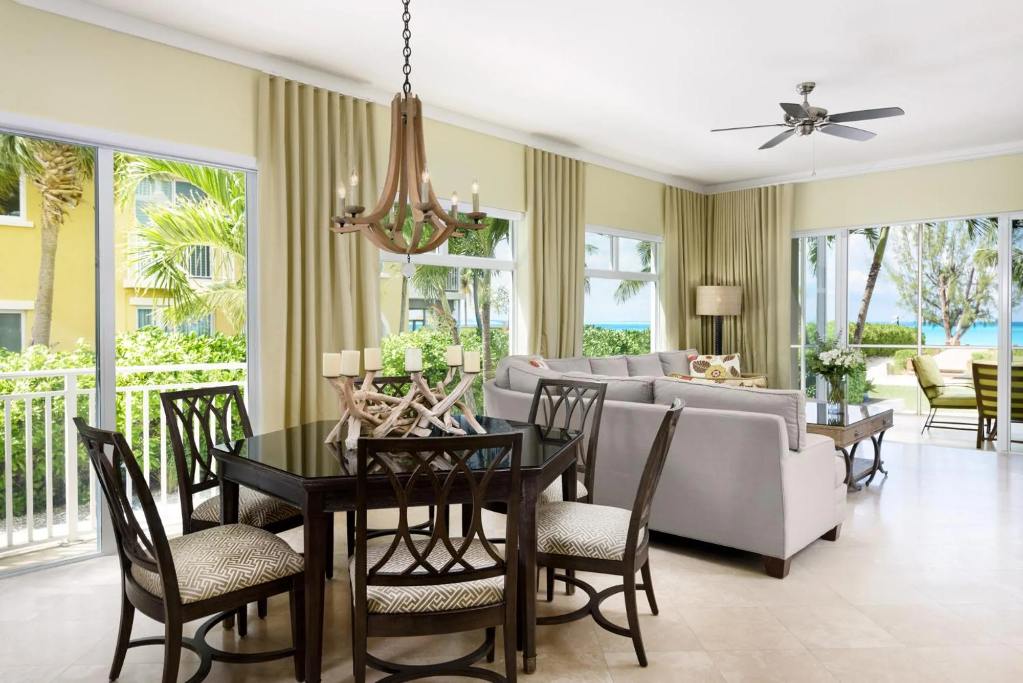 Living room in The Venetian on Grace Bay