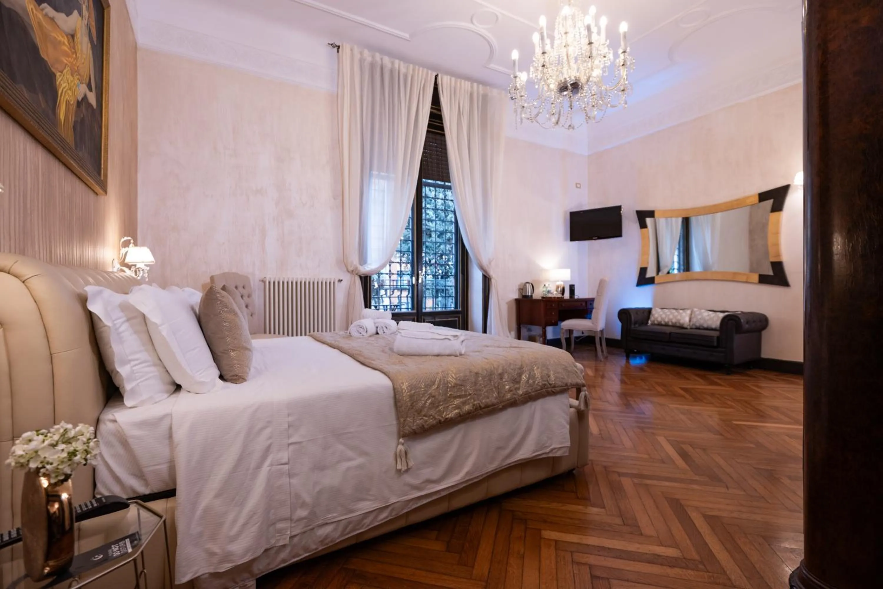 Bed in Contessa Arrivabene Antica Dimora