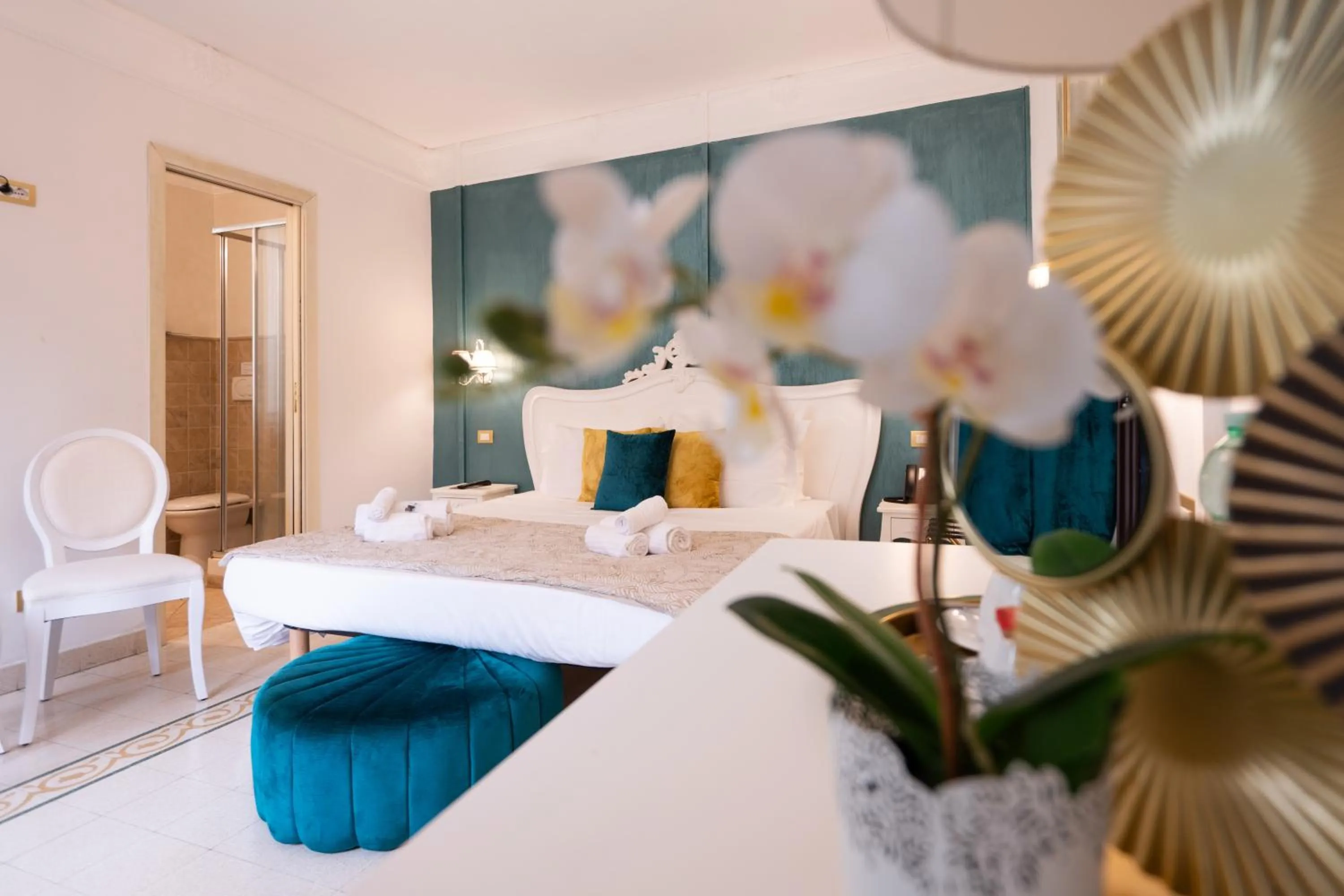 Bed in Contessa Arrivabene Antica Dimora