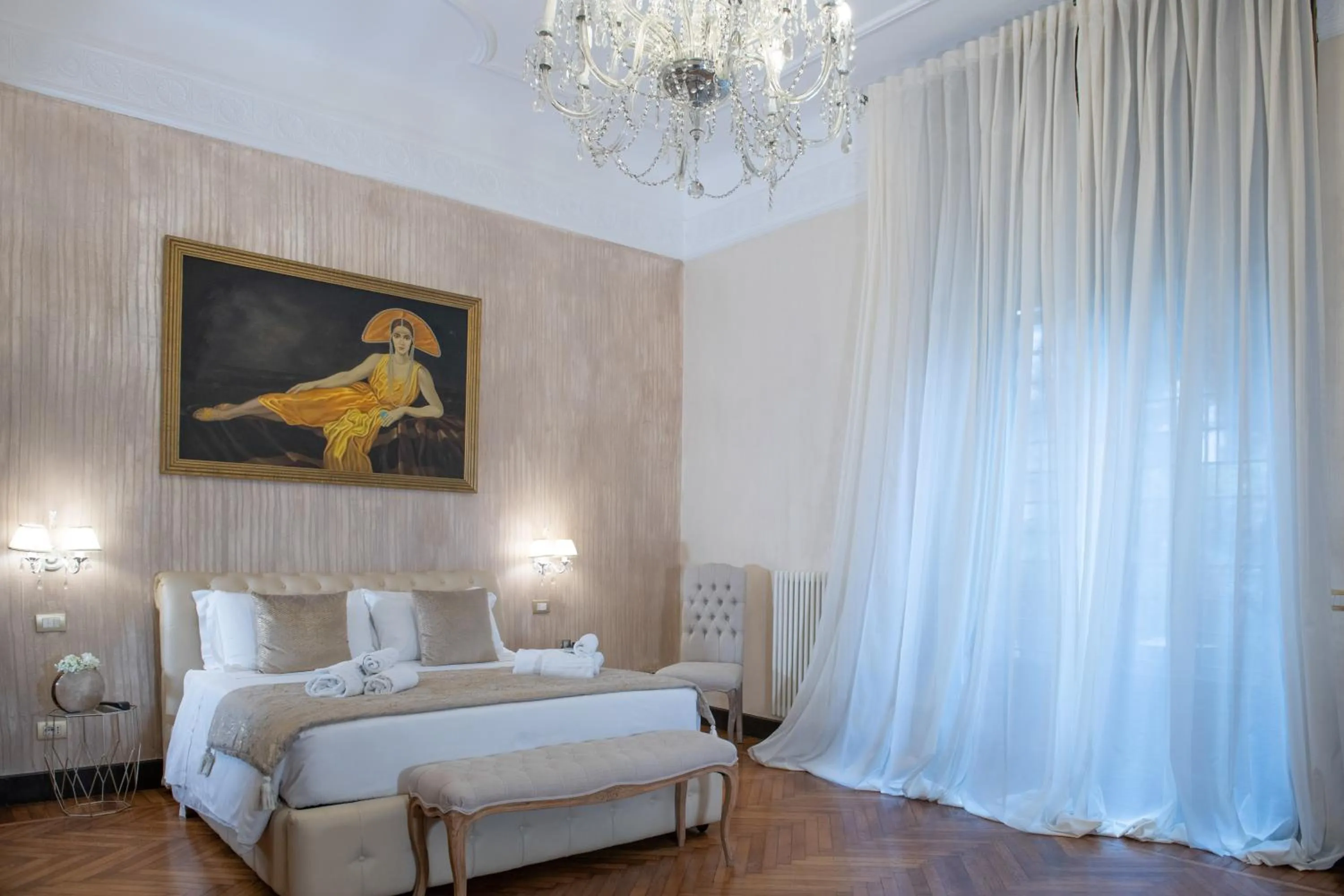 Bed in Contessa Arrivabene Antica Dimora