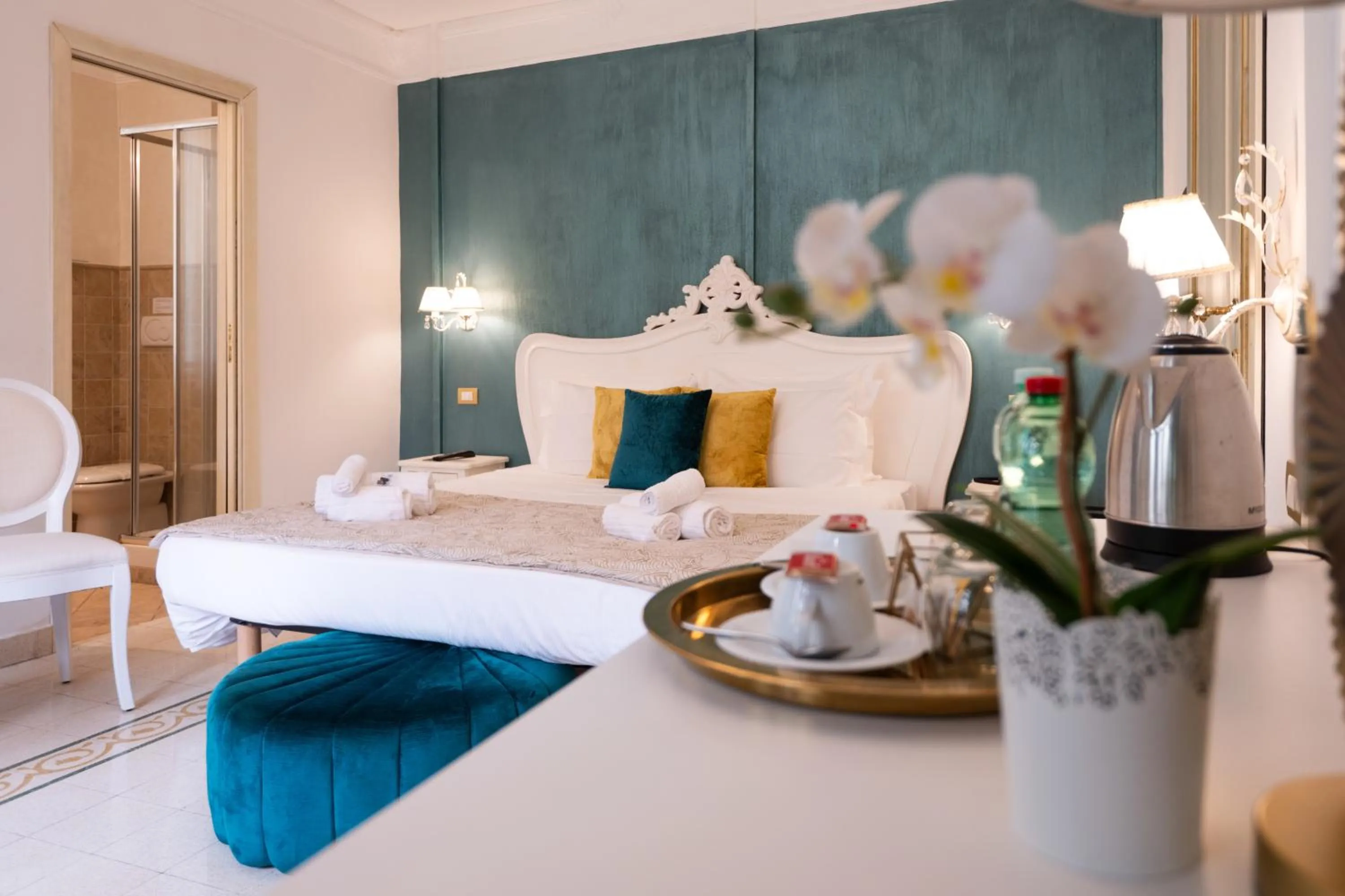 Bed in Contessa Arrivabene Antica Dimora