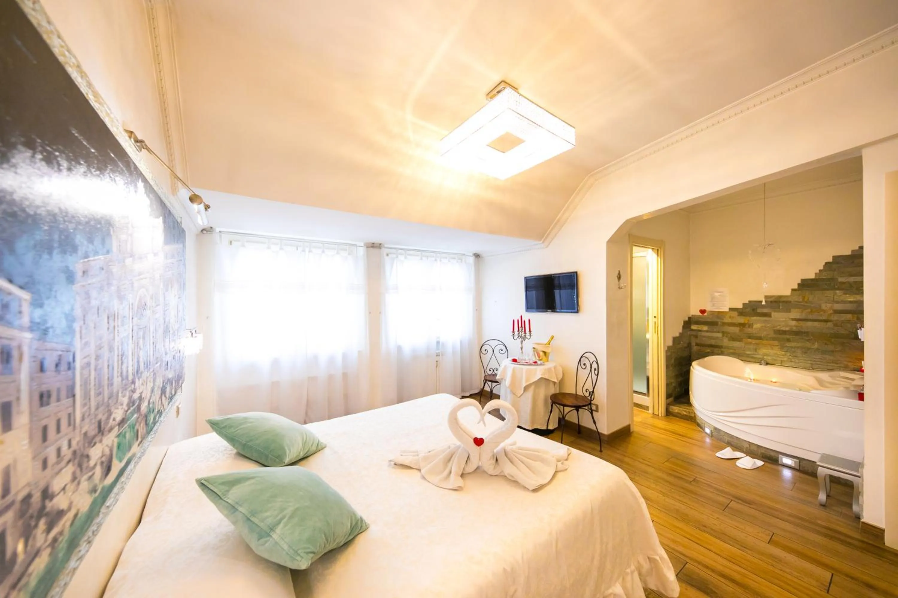 Photo of the whole room, Bed in Suites Roma Tiburtina Economy
