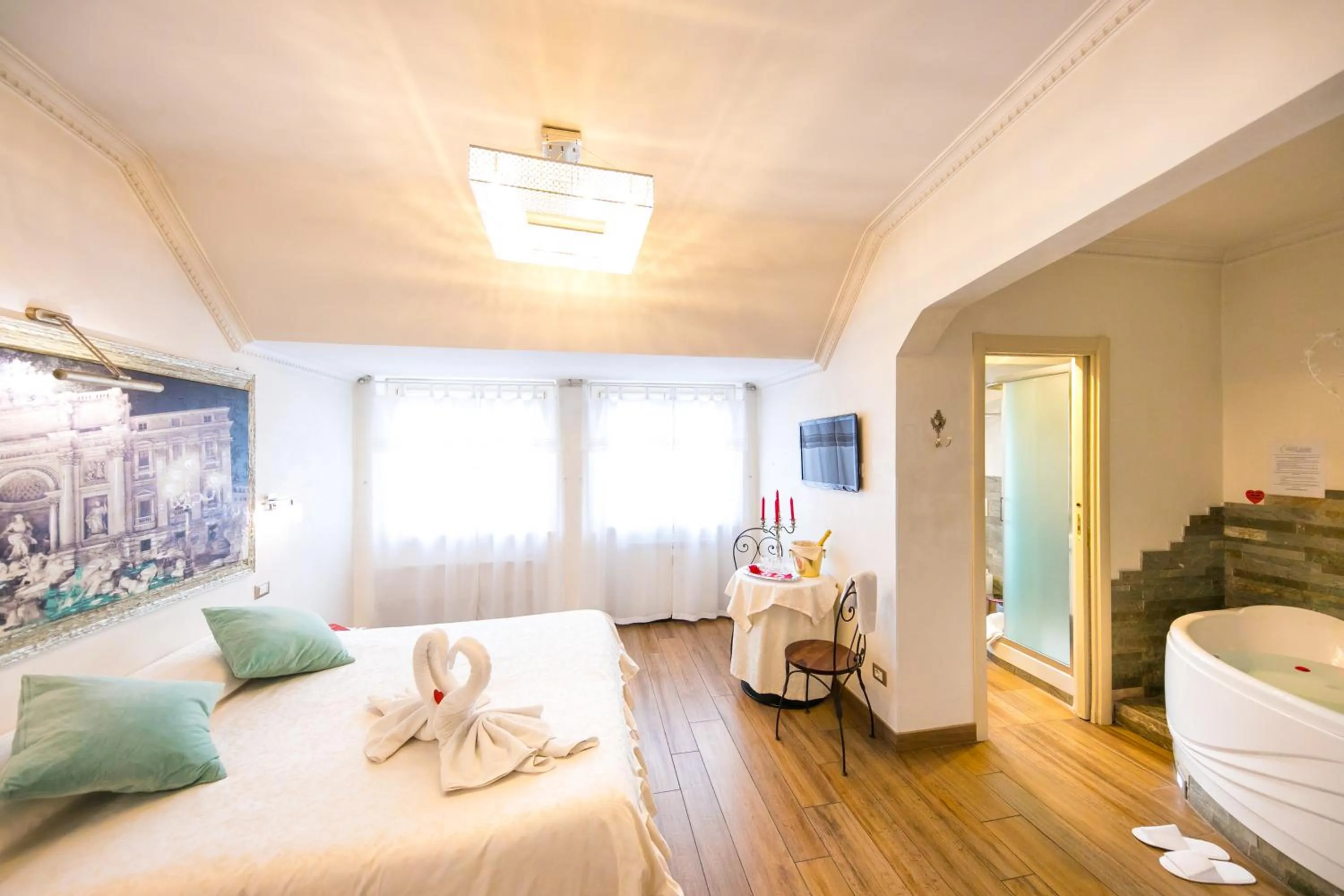 Photo of the whole room, Bed in Suites Roma Tiburtina Economy