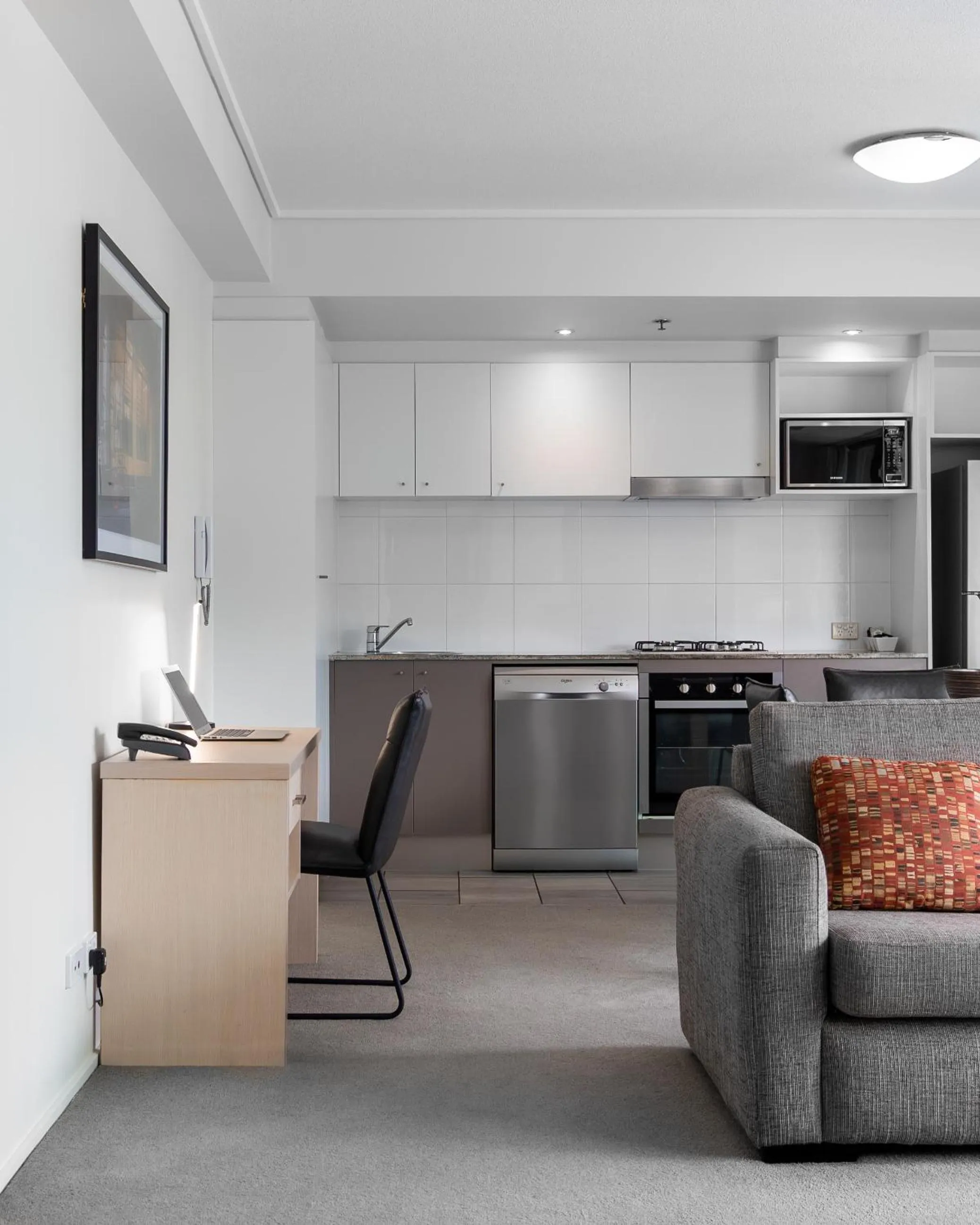 Kitchen or kitchenette in Oaks Brisbane on Felix Suites