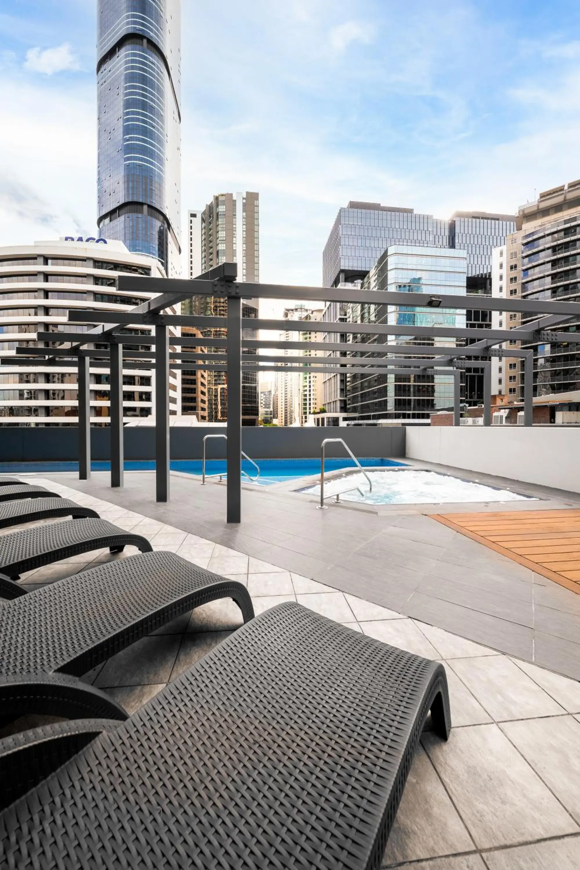 sunbed in Oaks Brisbane on Felix Suites sunbed in Oaks Brisbane on Felix Suites