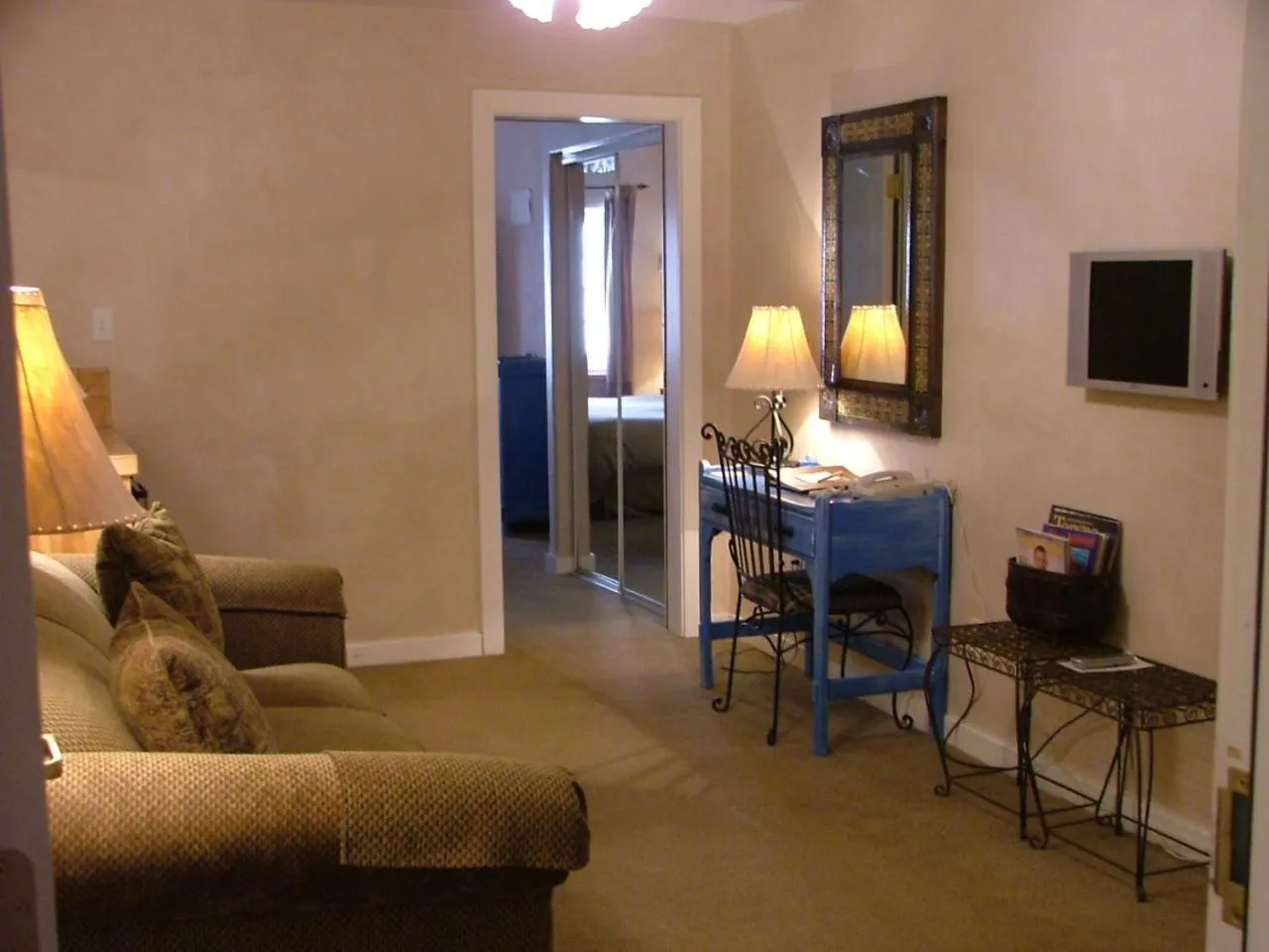 Living room in Hotel La Fonda de Taos