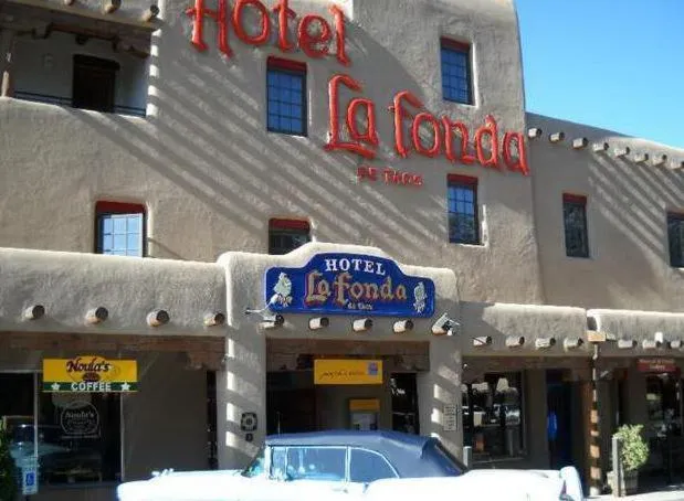 Facade/entrance in Hotel La Fonda de Taos