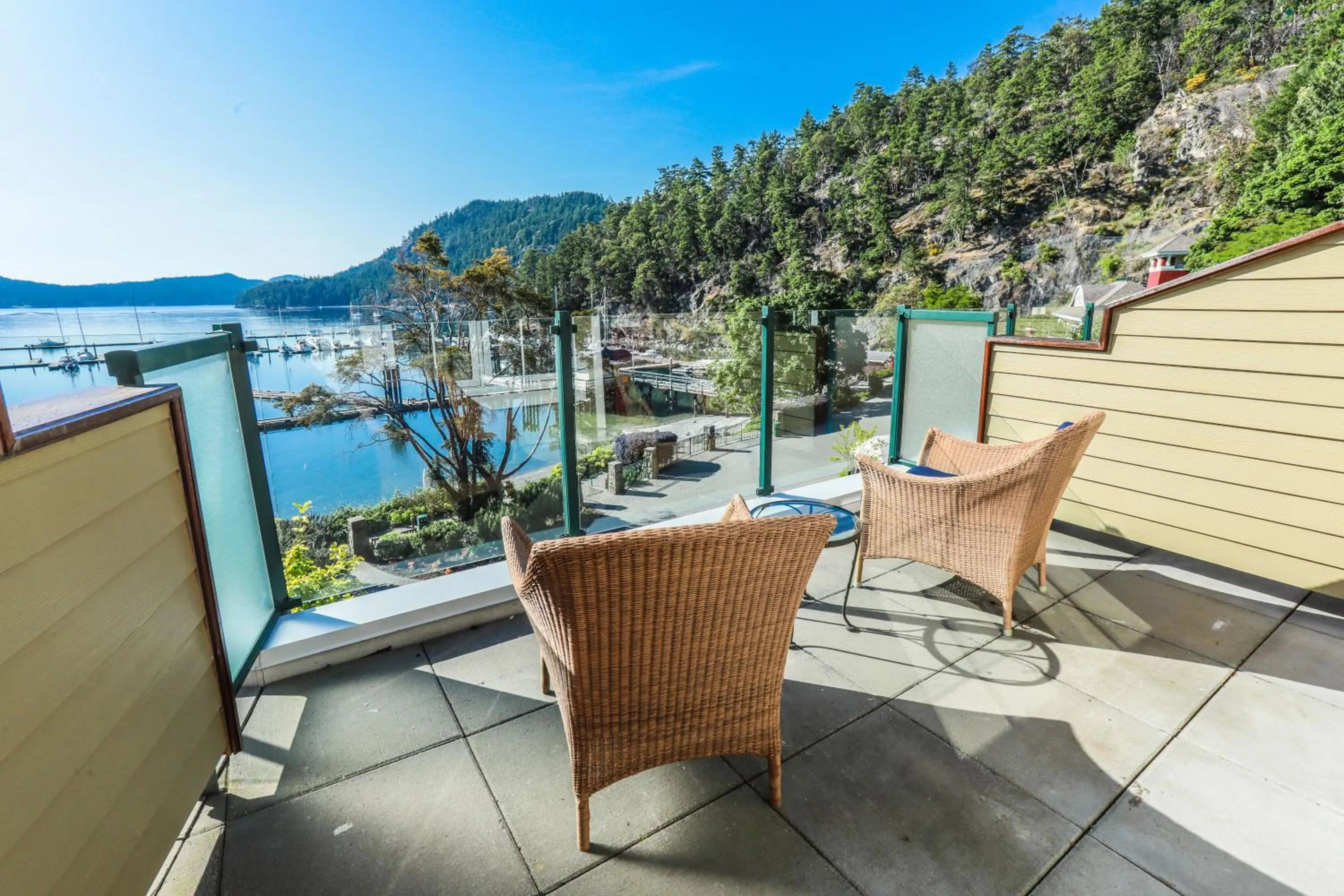 Patio in Poets Cove Resort & Spa