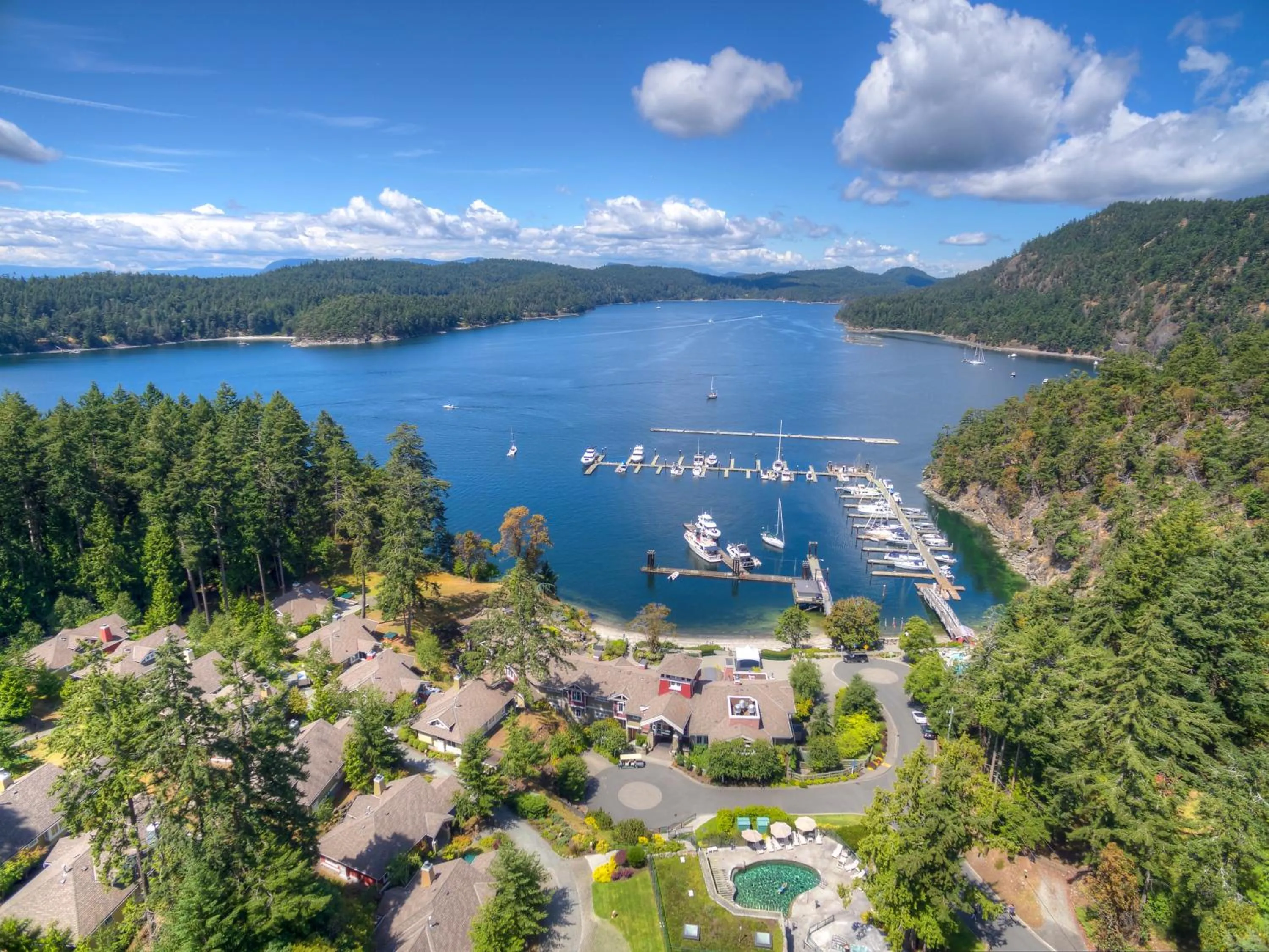 Patio in Poets Cove Resort & Spa