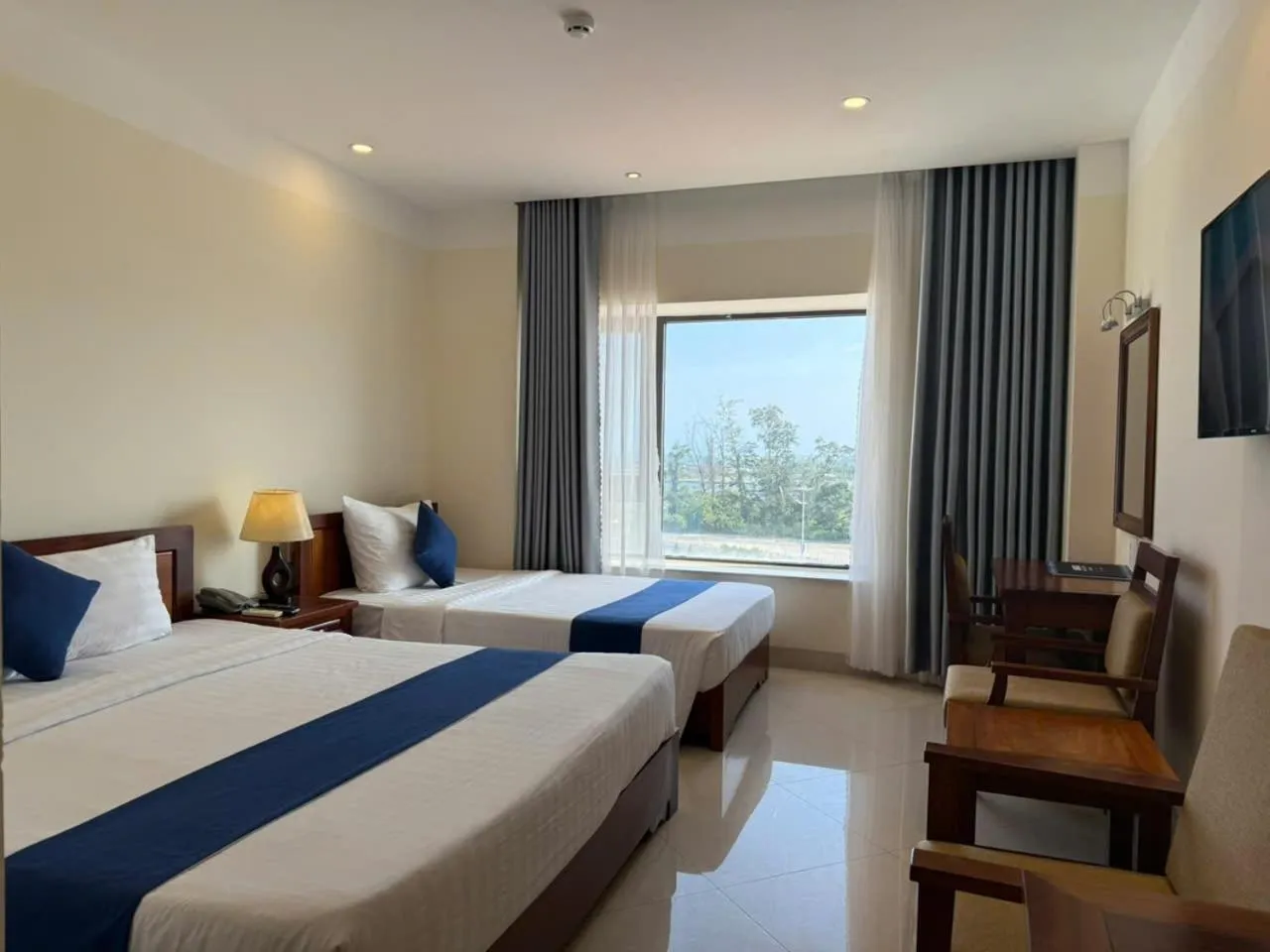 Bedroom, Bed in Navy Hotel Cam Ranh